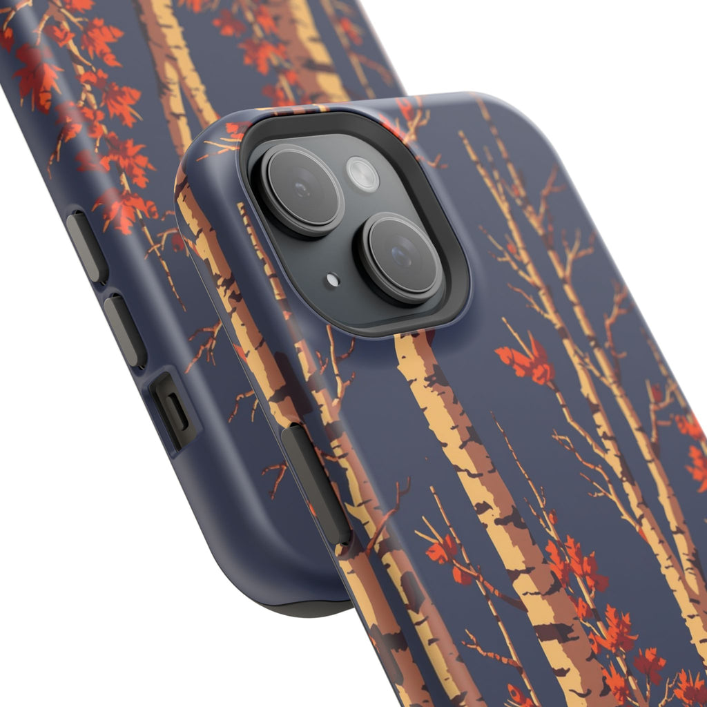 iPhone Birch Grove Pixel Art -Bit Bold Modern Everyday Snap Case · iPhone Case
