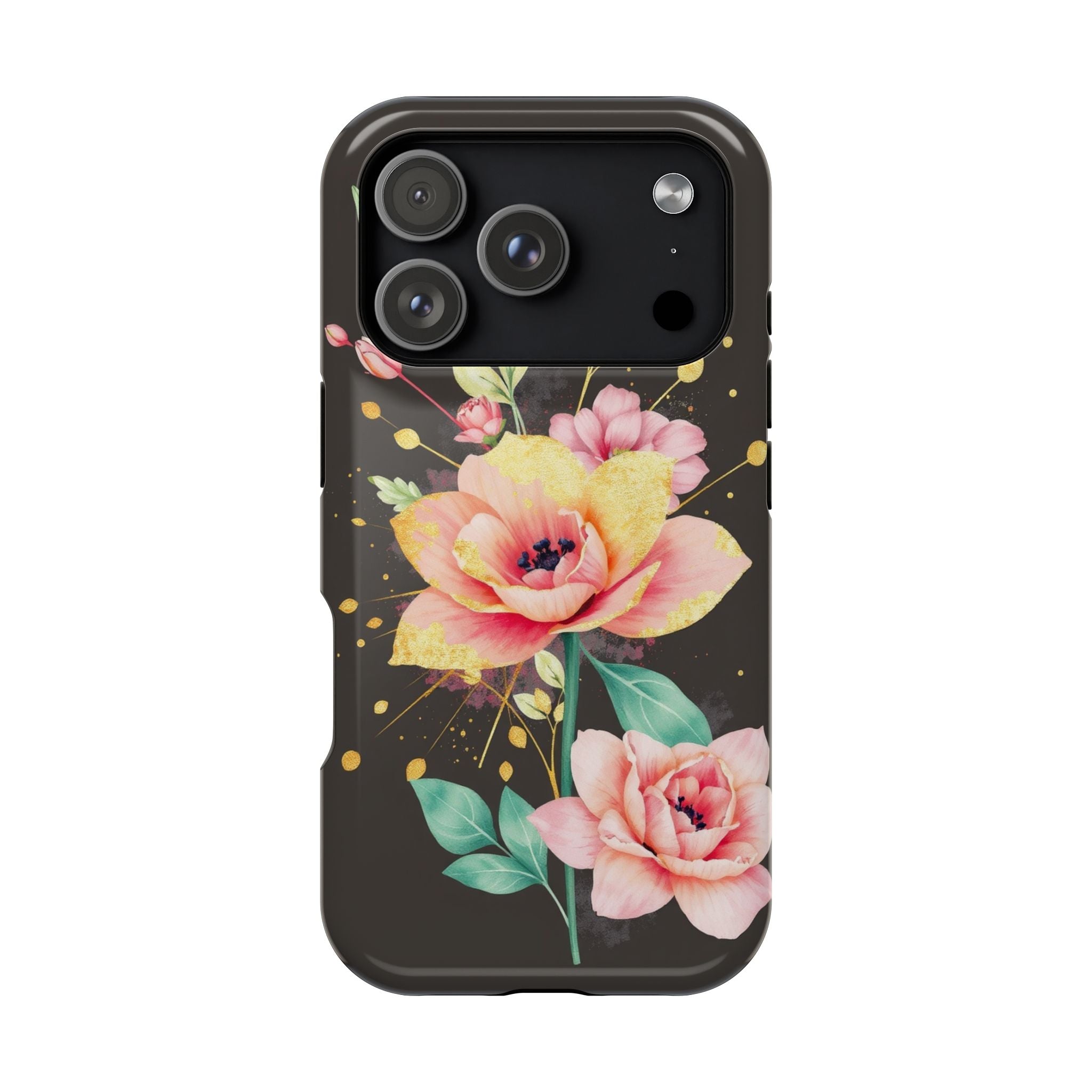 iPhone Earthy Floral Watercolor Splash Design Clean iPhone 14 Minimal · iPhone C