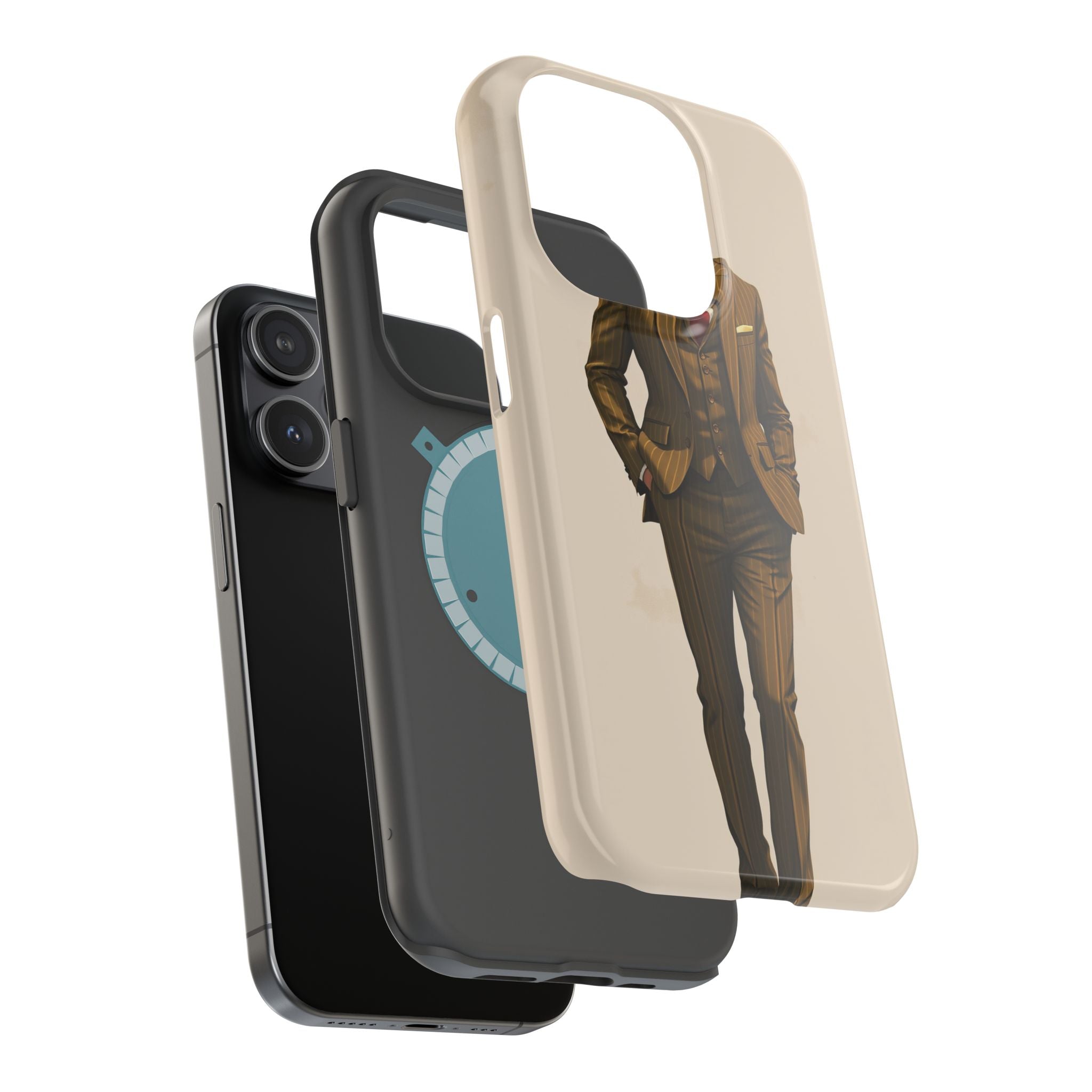 iPhone Pinstripe Suit Grunge Distressed Slim Everyday Designer Case · iPhone Cas
