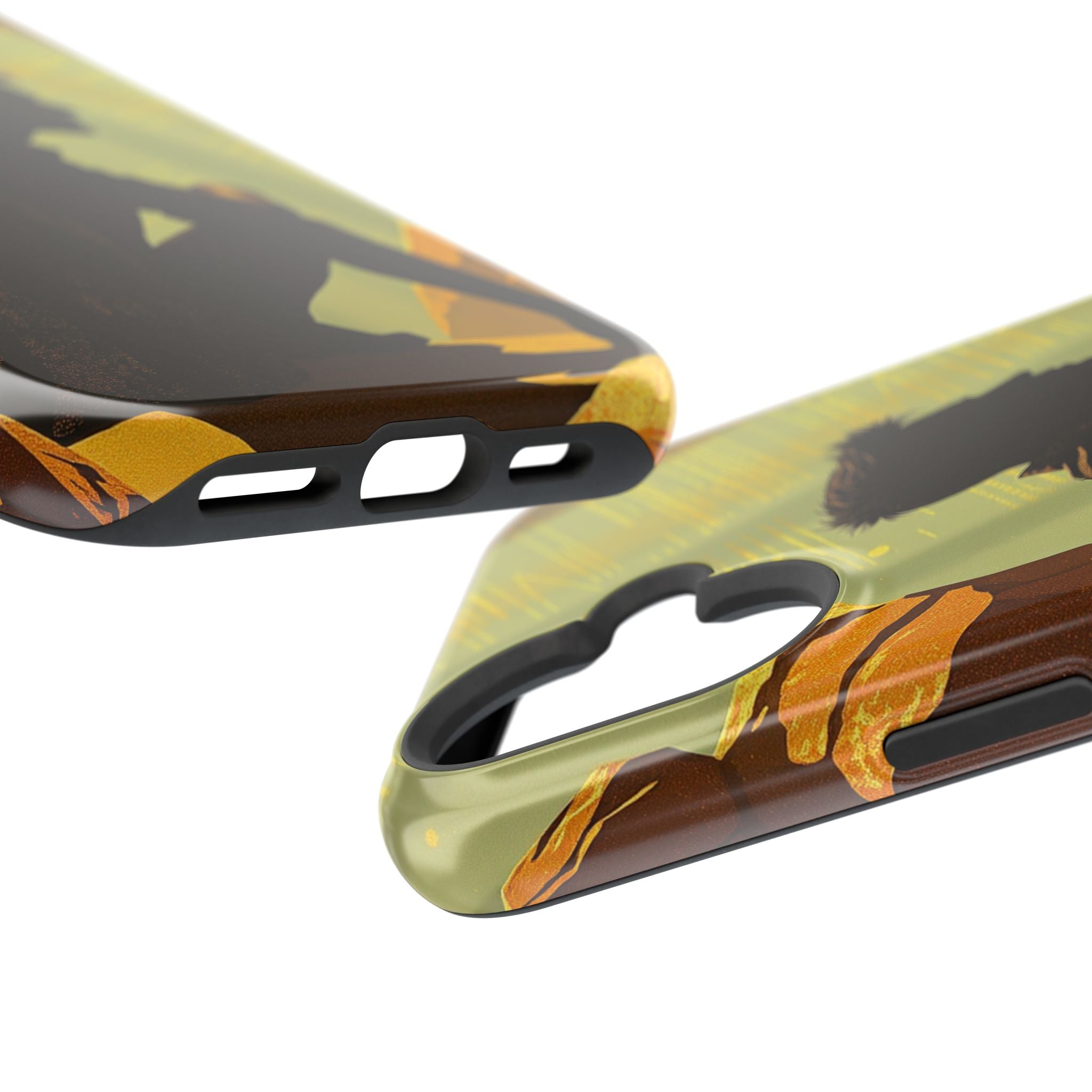iPhone Mustard And Rust Overthinking Again Slim Everyday Designer Case · iPhone