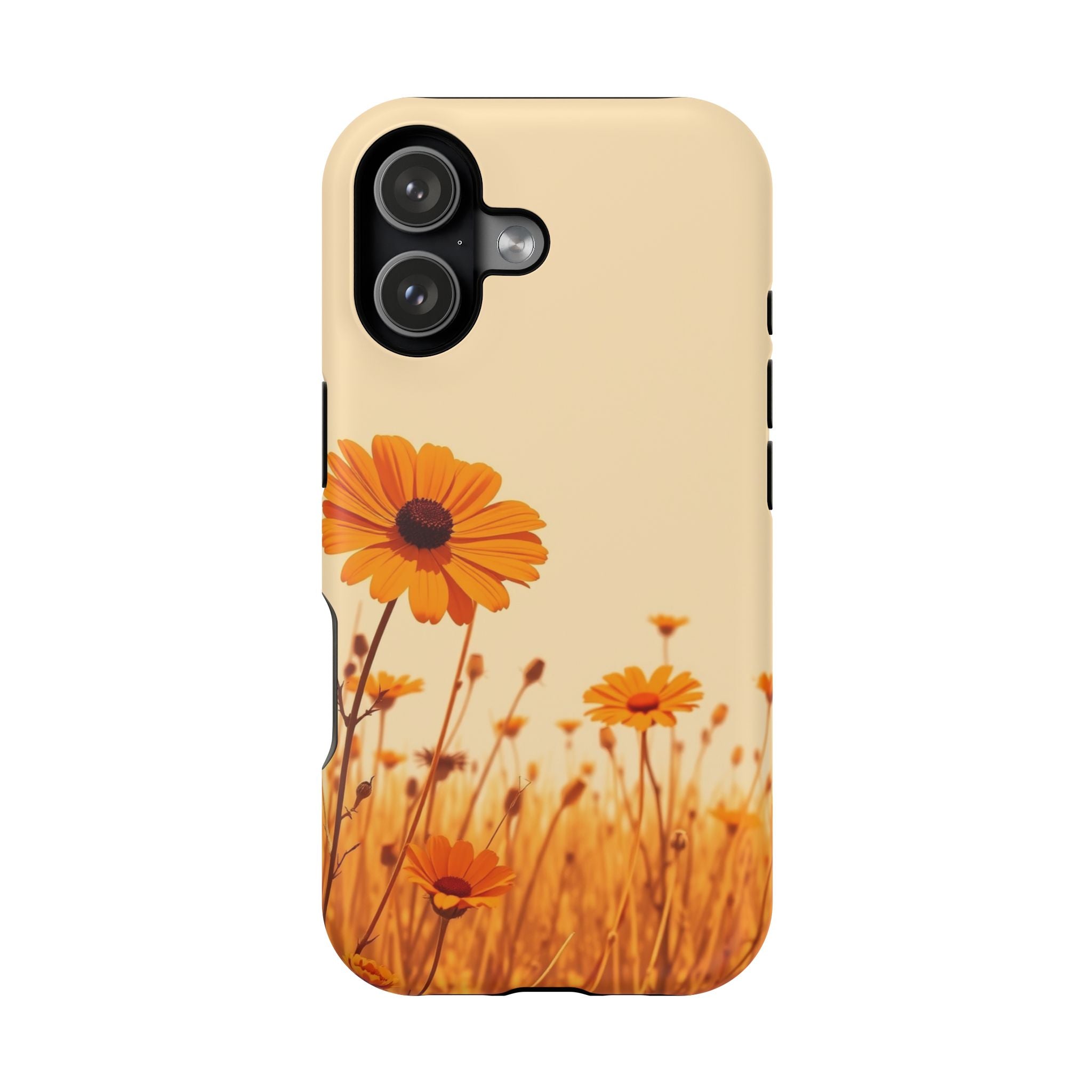 iPhone Wildflower Field Minimalist Line Art Slim Everyday Designer Case · iPhone