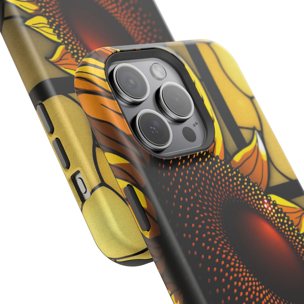 iPhone Sunflower Pop Stained Glass Bold Modern Everyday Snap Case · iPhone Case