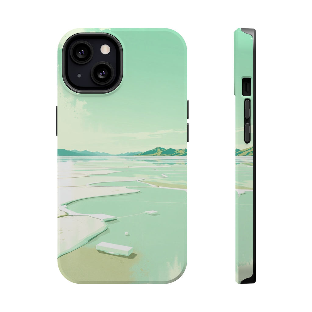iPhone Vibrant Salt Flat Mirror Design Slim Everyday Designer Case · iPhone Case