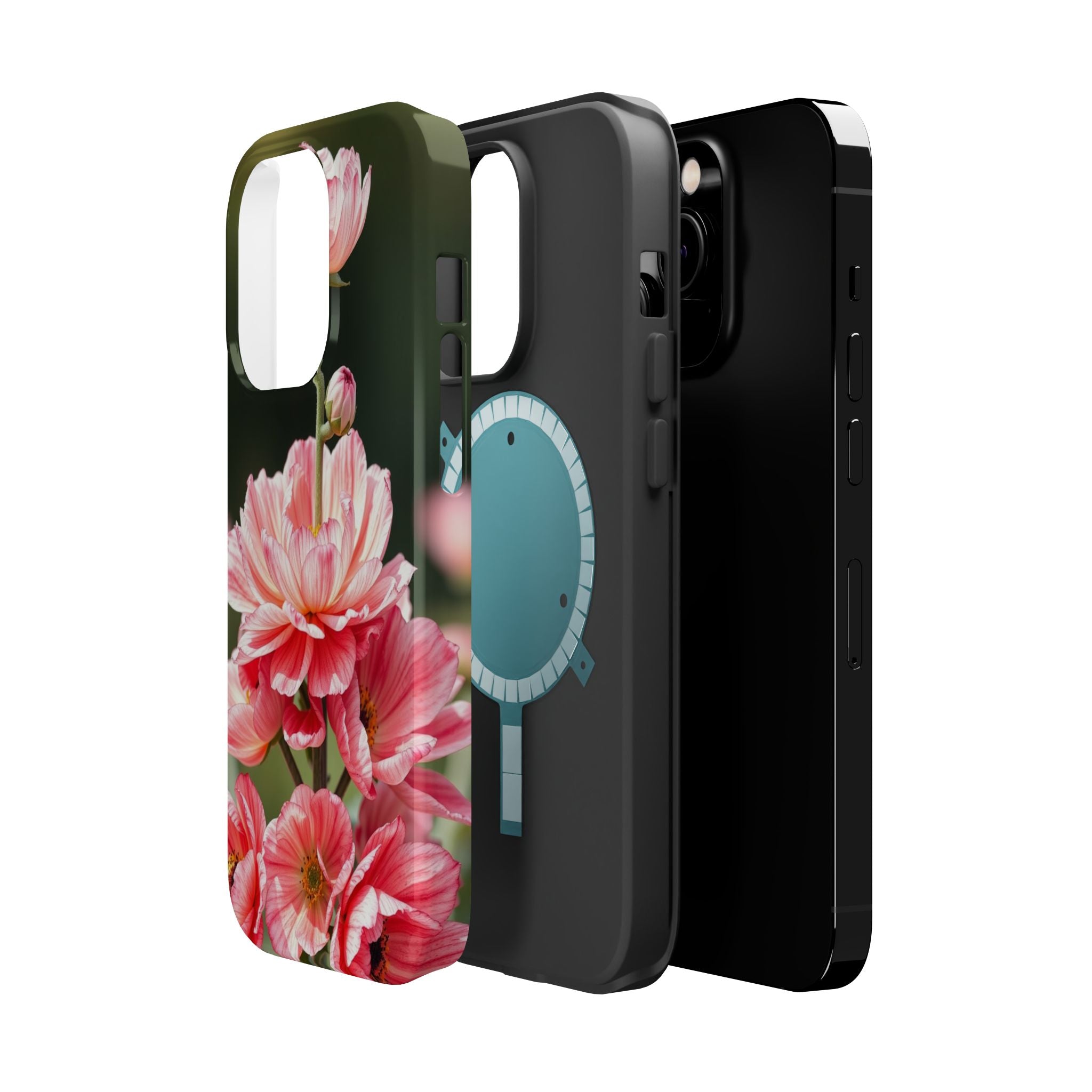 iPhone Ranunculus Stack Vibrant Watercolor Slim Snap Case · iPhone Case