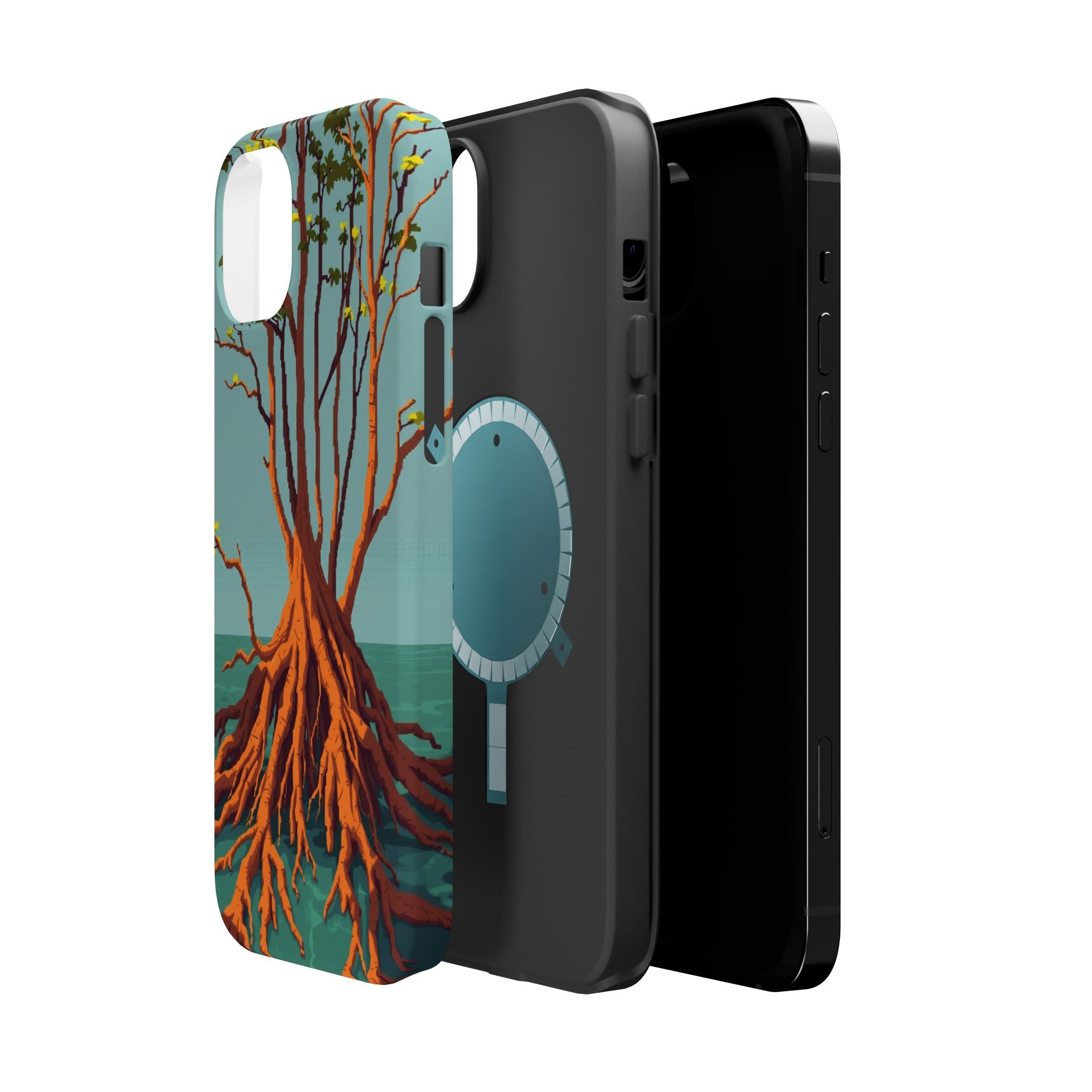iPhone Mustard And Rust Mangrove Roots Slim Everyday iPhone 13 Designer · iPhone