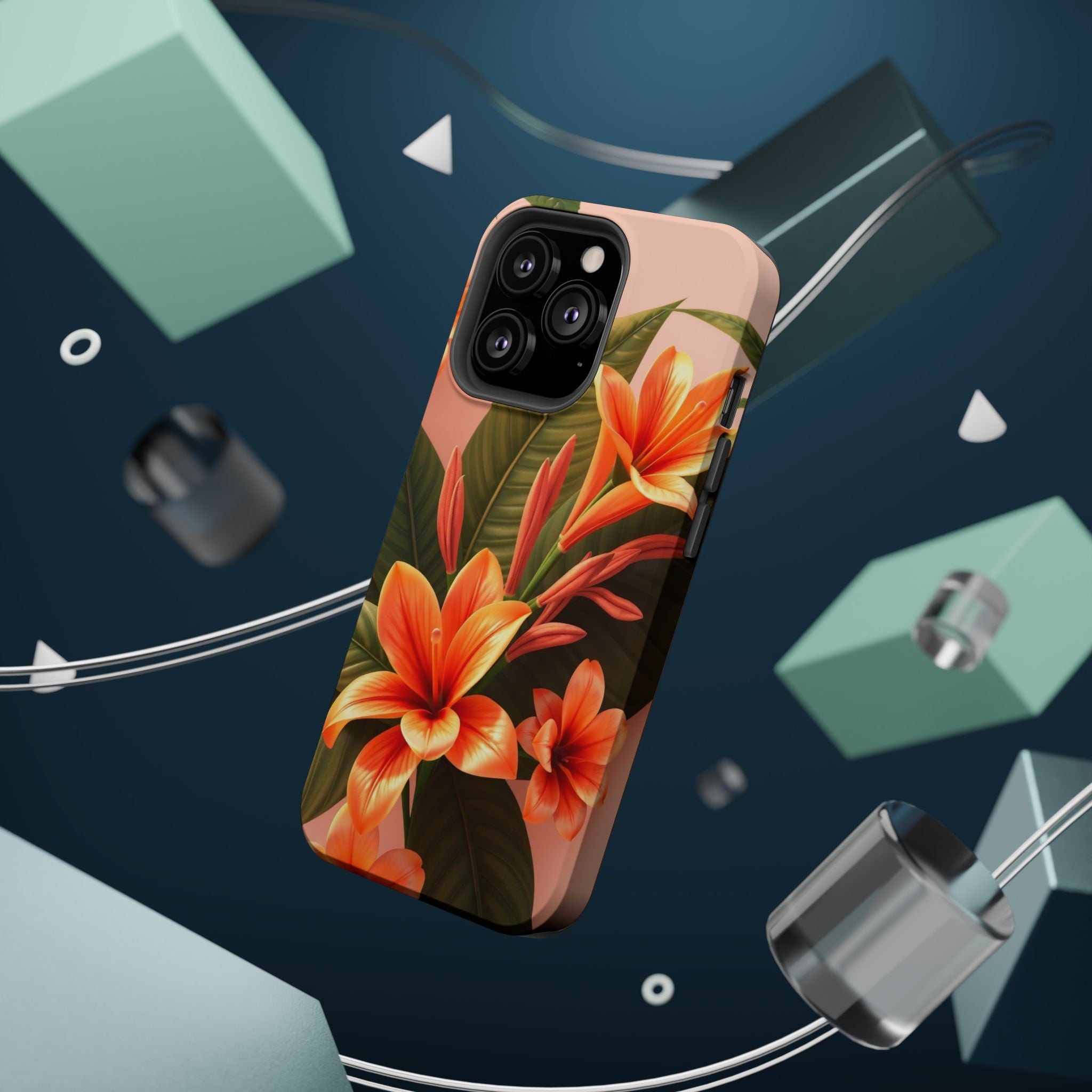 iPhone Tropical Bloom 3D Digital Bold Modern Everyday Snap Case · iPhone Case