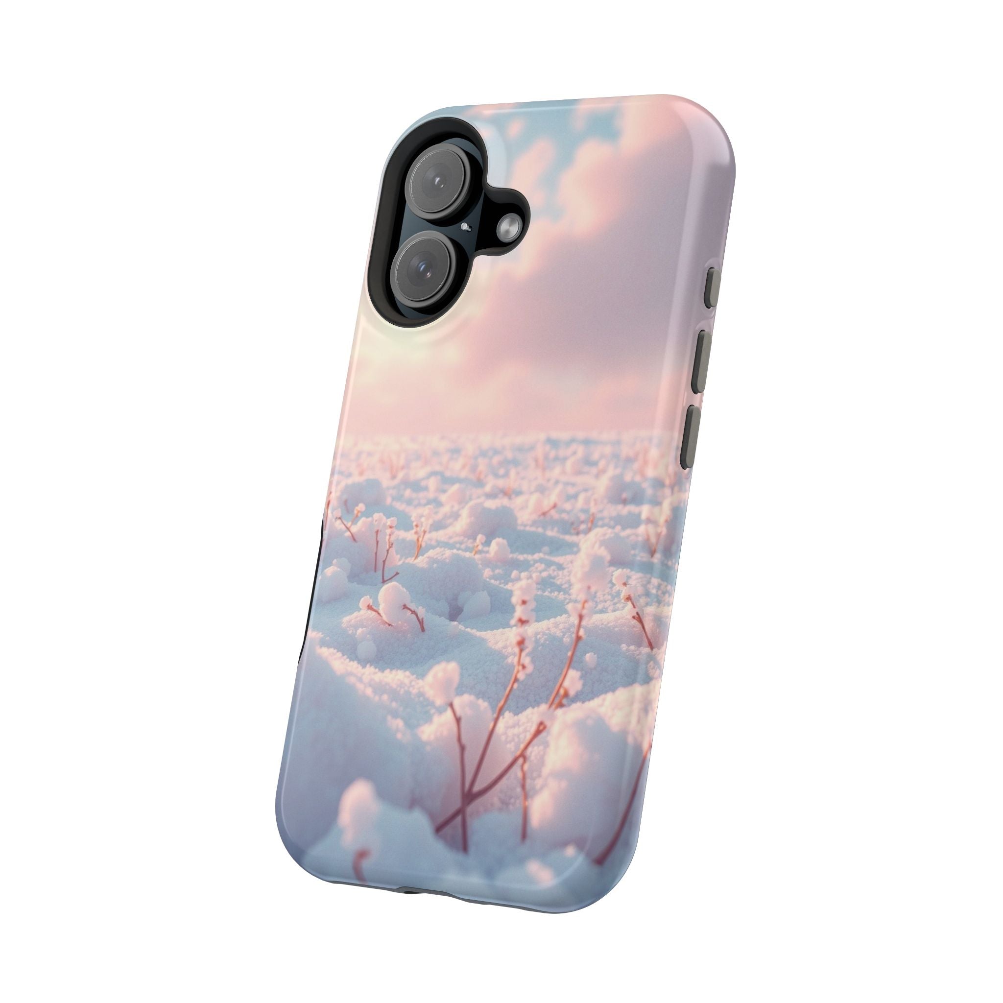 iPhone Snow Field Enchanted Art 13 Bold Modern Everyday Snap Case · iPhone Case