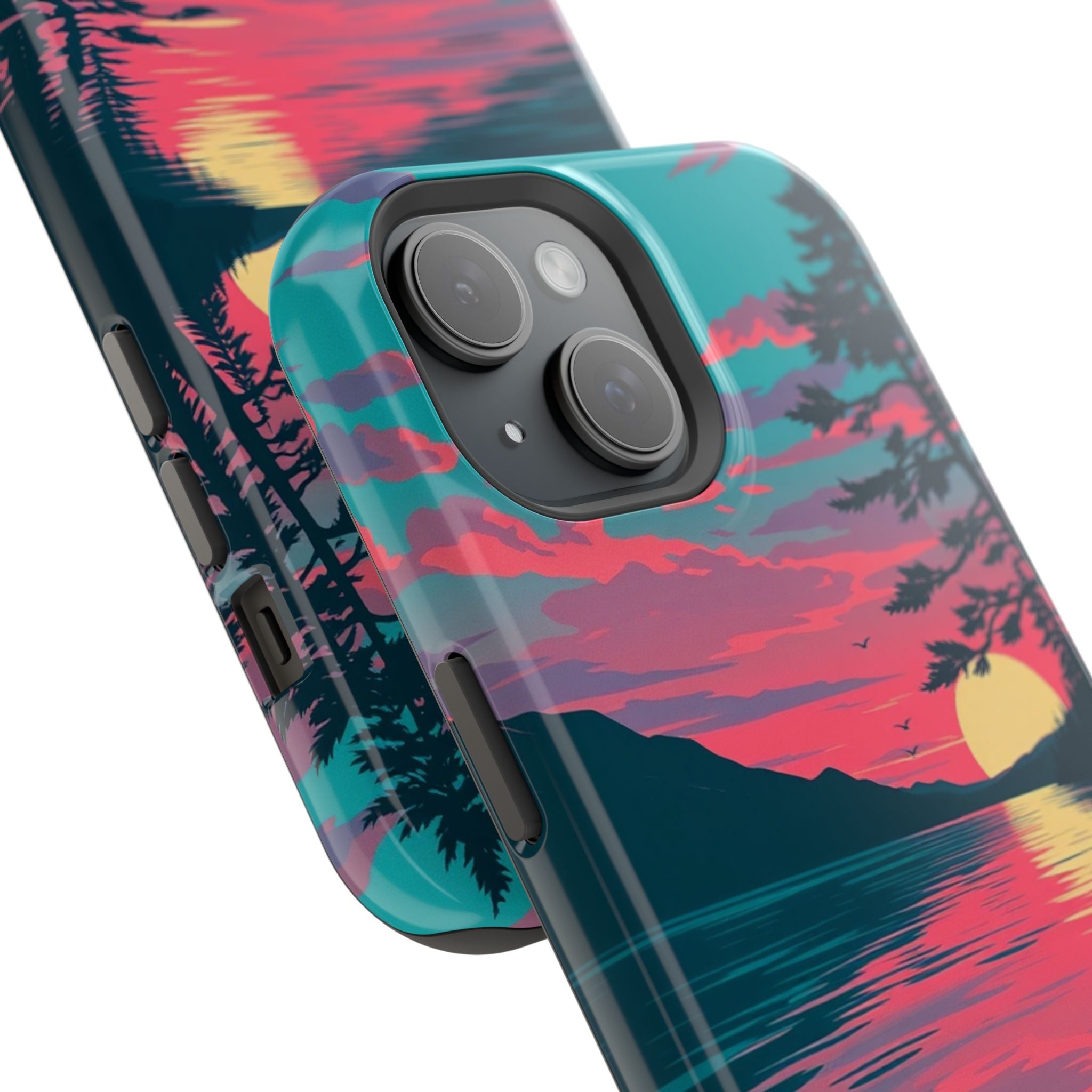 iPhone Dreamy Lake at Twilight Design Slim Everyday iPhone 16 Designer · iPhone
