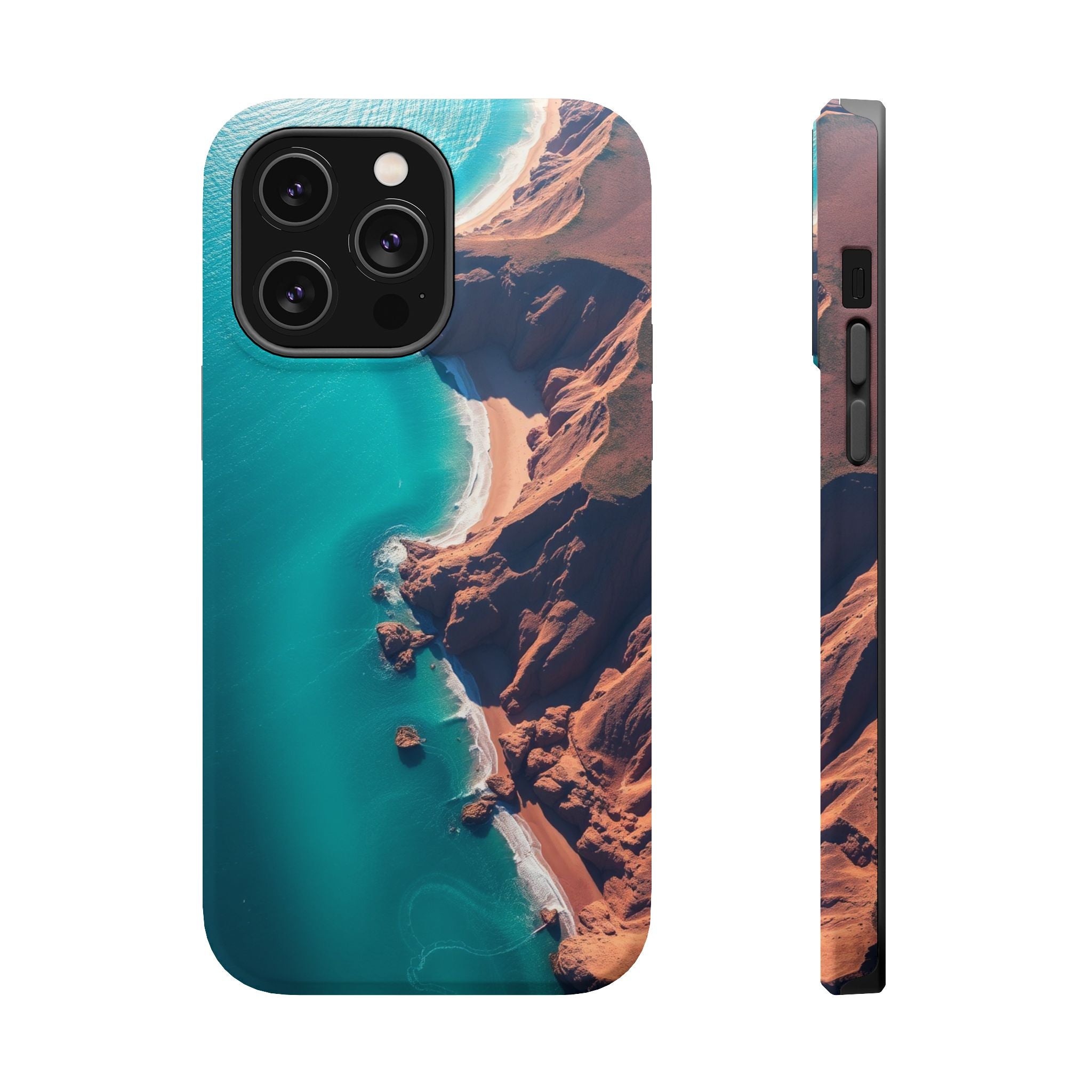 iPhone Shoreline Aerial Abstract Geometric Slim iPhone Everyday · iPhone Case