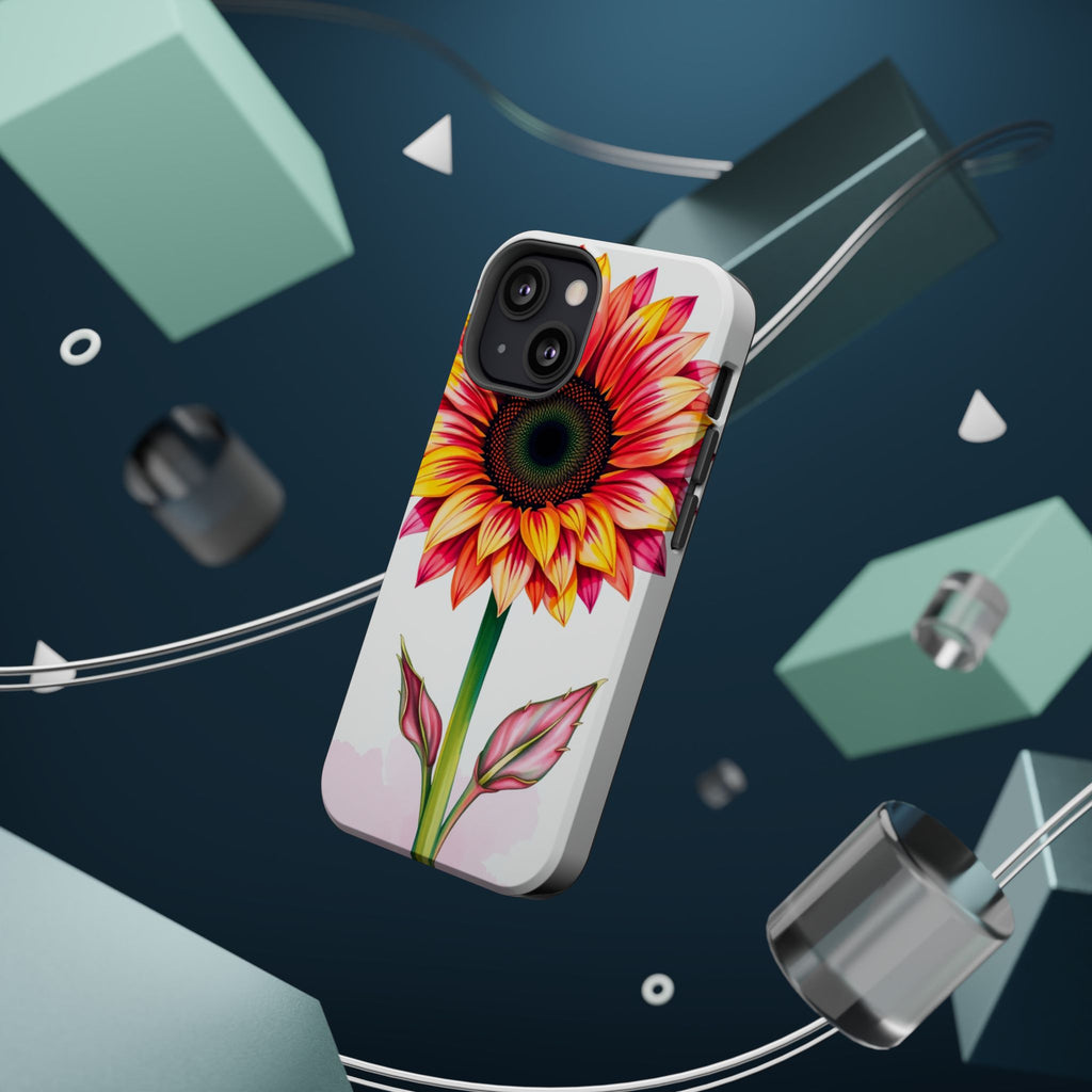 iPhone Sunflower Pop Vibrant Watercolor Slim Snap Case · iPhone Case