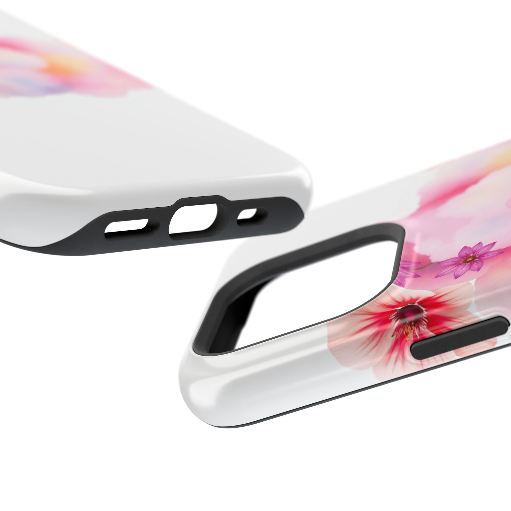 iPhone Pastel Floral Cloud Vibrant Watercolor Carry Case Slim Snap Case · iPhone