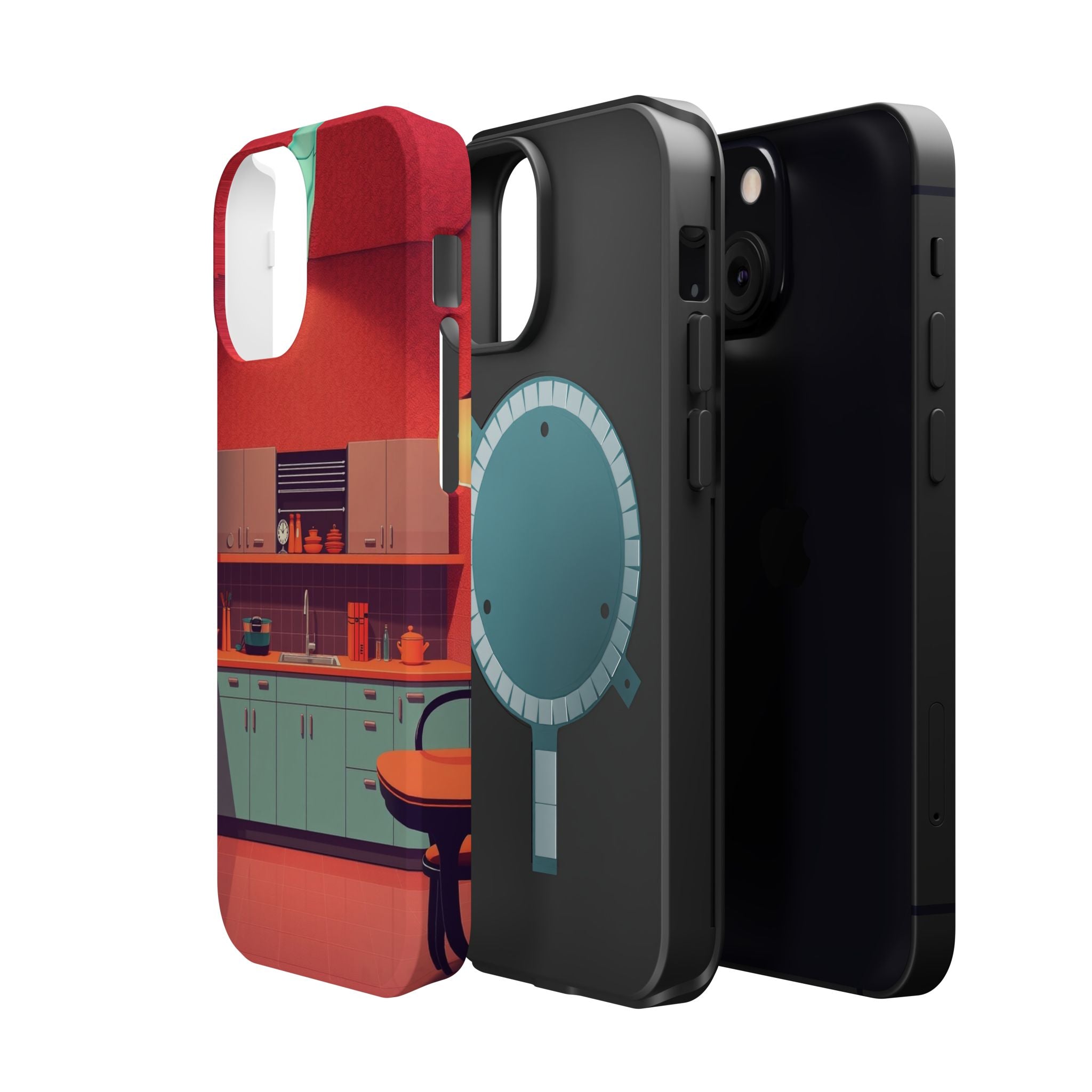 iPhone Earthy 1950s Kitchen Design Bold Modern Everyday Snap Case · iPhone Case
