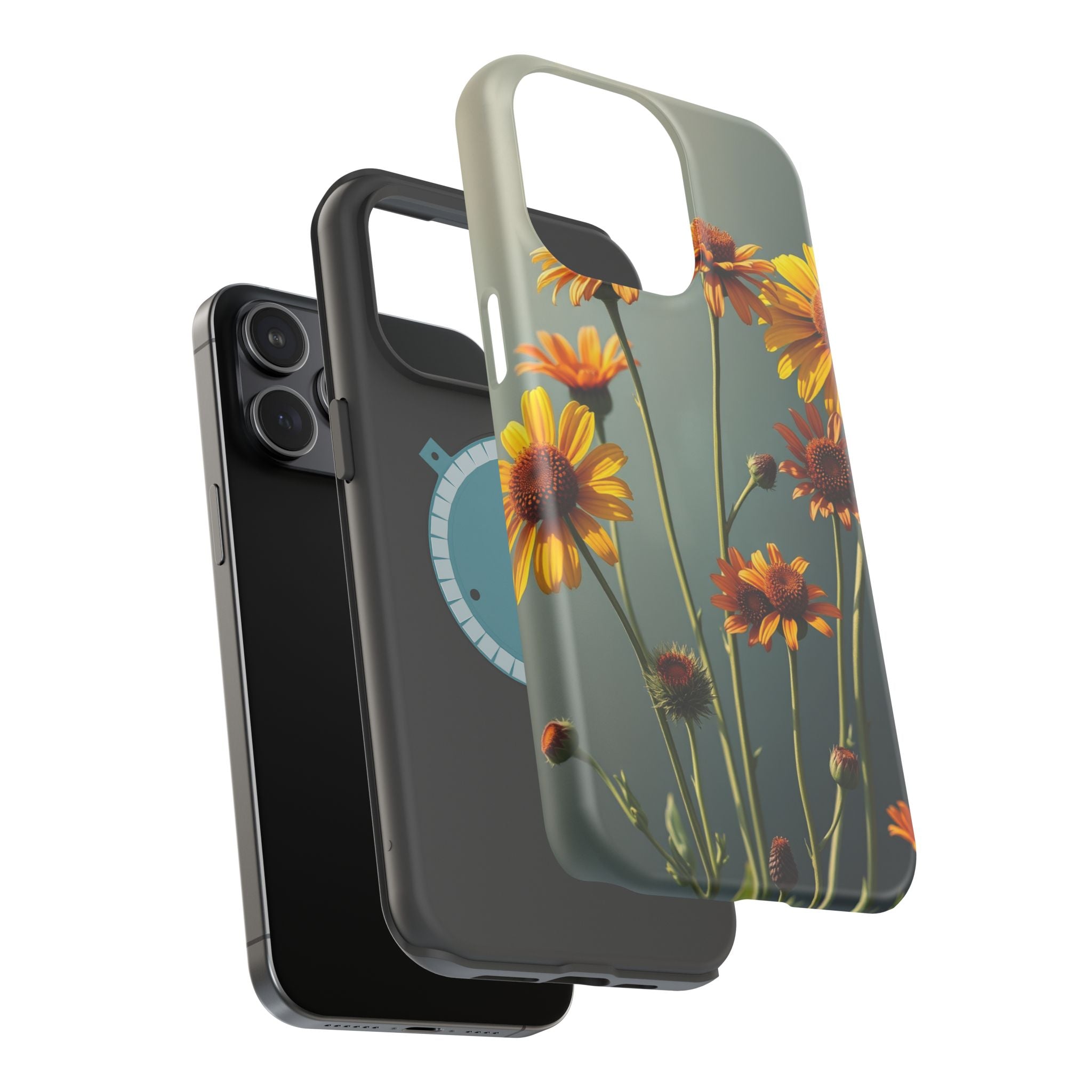 iPhone Mustard And Rust Wildflower Bunch Slim Everyday iPhone Designer · iPhone