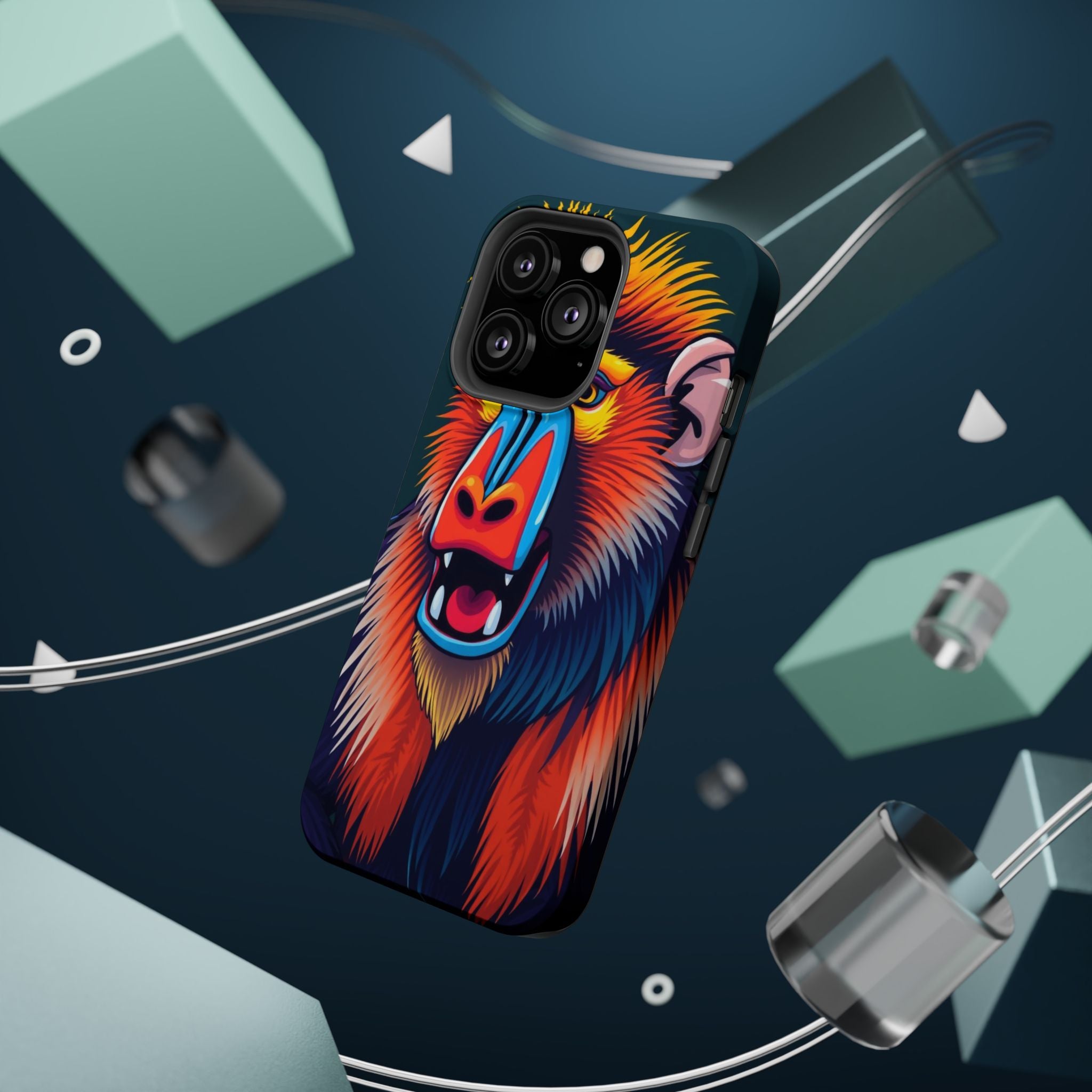 iPhone Mandrill Colorful Face Kids Fun iPhone Phone Case Gift Slim · iPhone Case