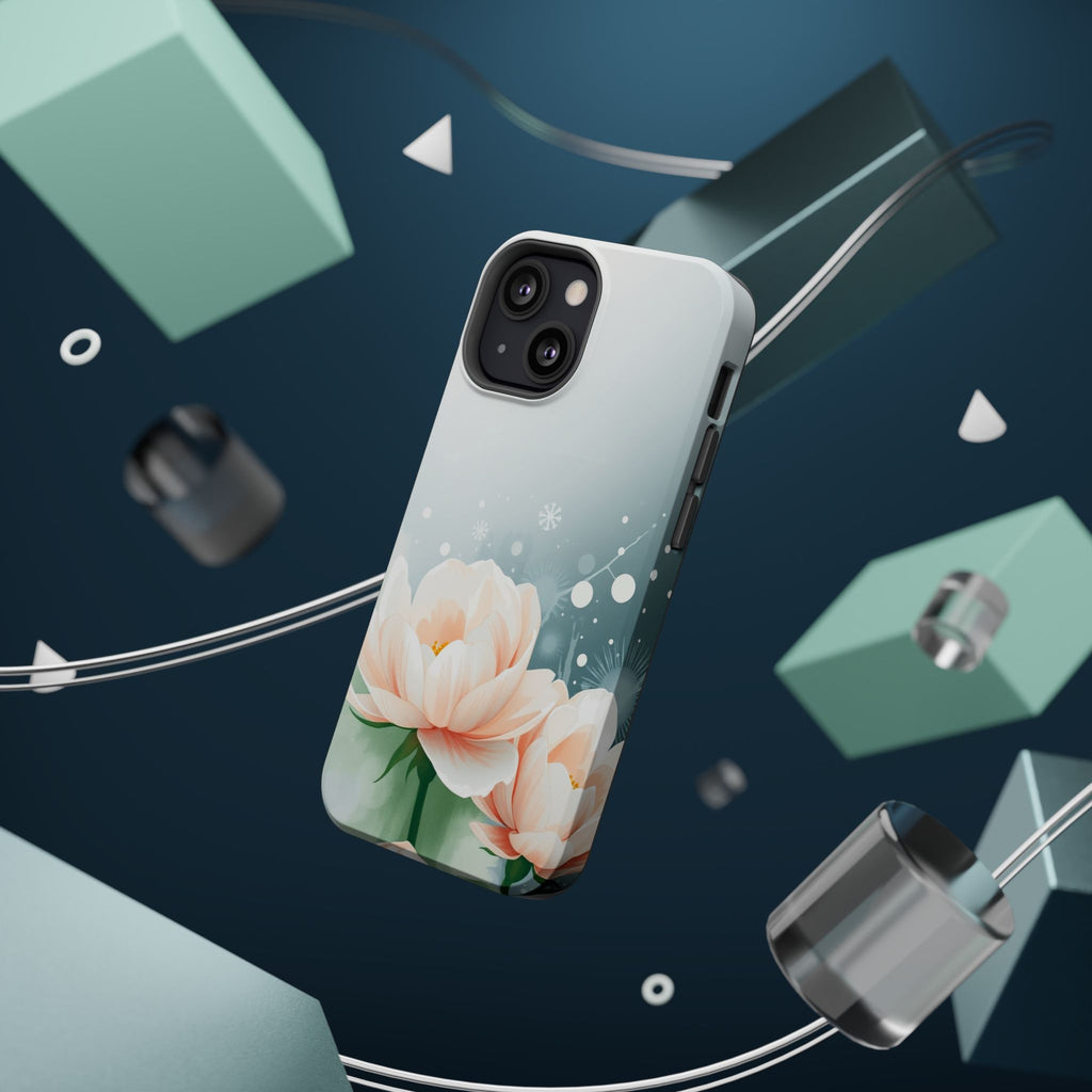 iPhone Serene Floral Watercolor Splash Design Slim iPhone Everyday · iPhone Case
