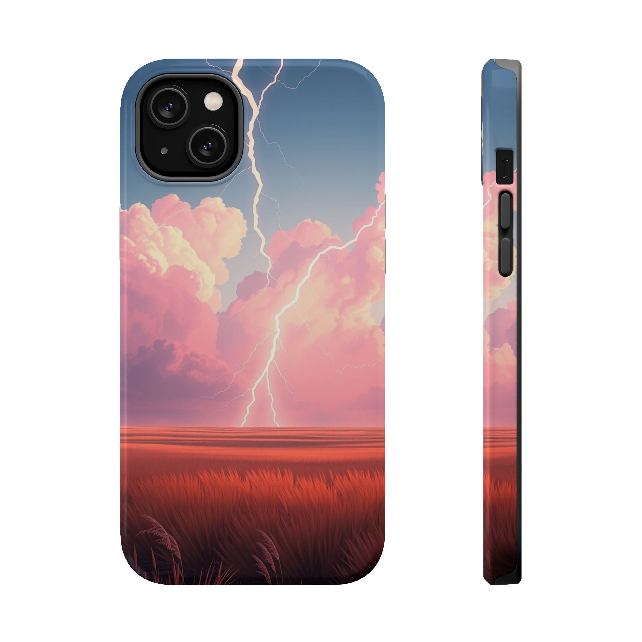 iPhone Prairie Lightning Bold Art Bold Modern Everyday Snap Case · iPhone Case