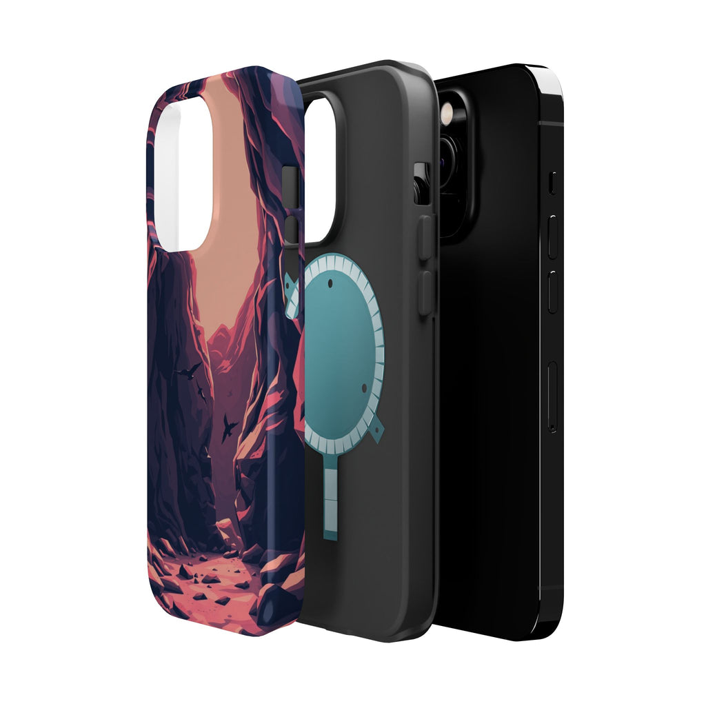 iPhone Rose Pink And Cream Dark Crystal Cave Slim Everyday Designer Case · iPhon