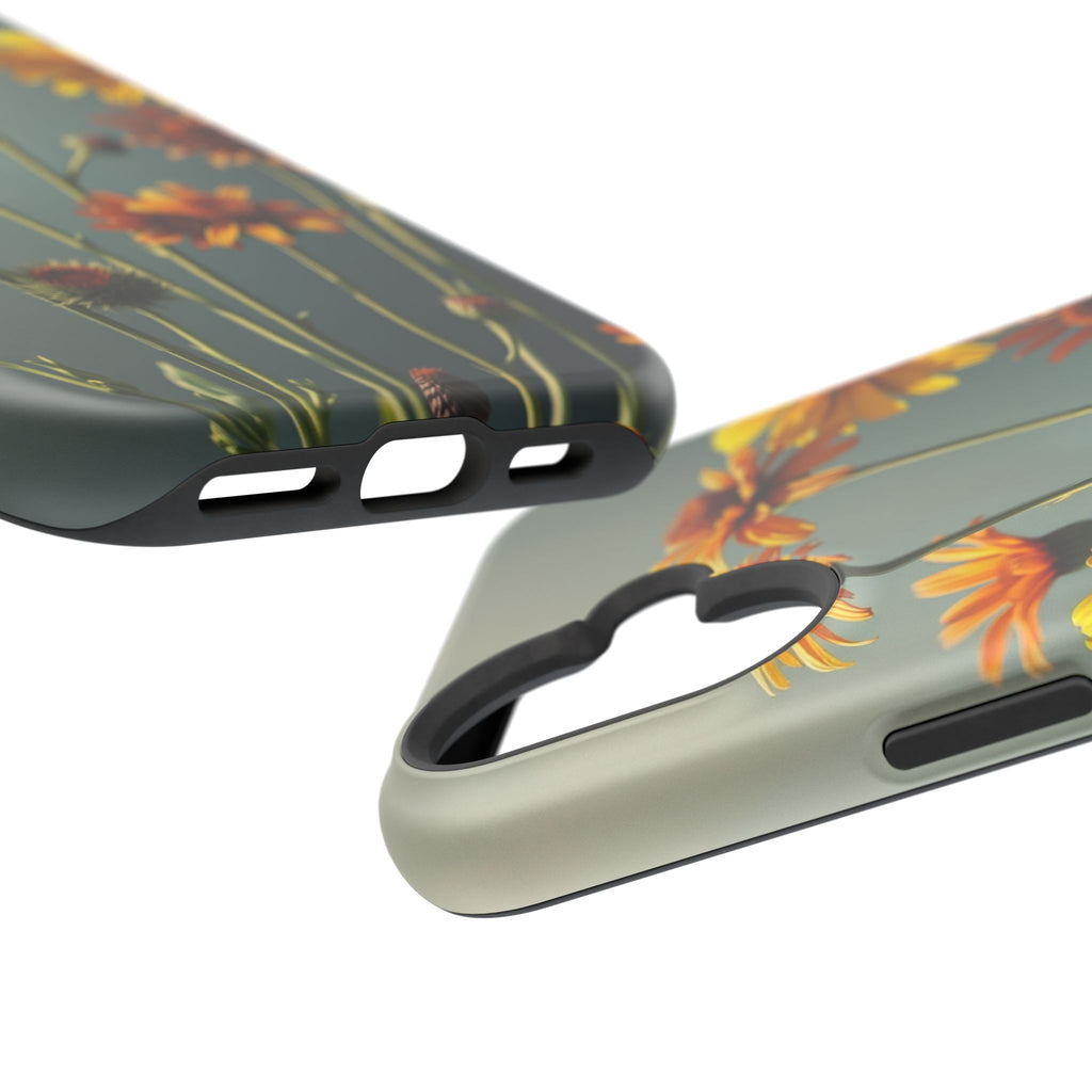 iPhone Mustard And Rust Wildflower Bunch Slim Everyday iPhone Designer · iPhone