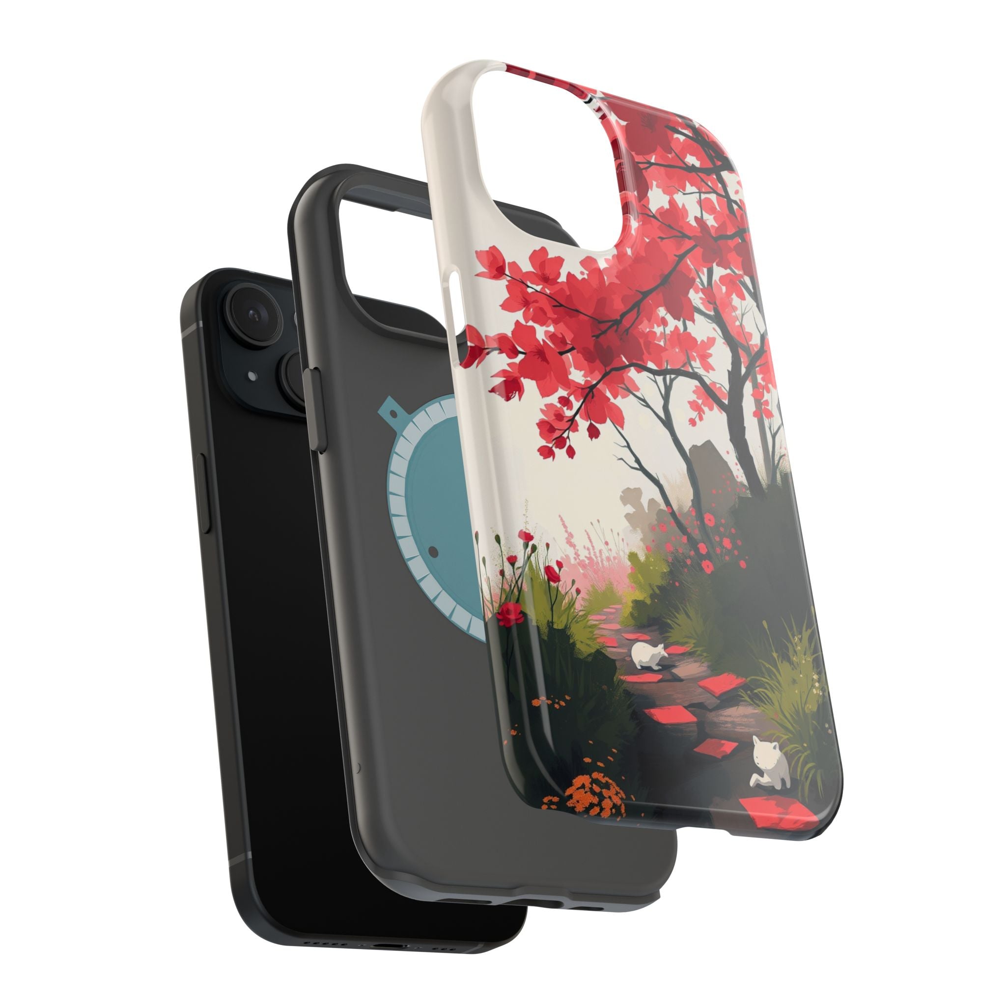 iPhone Blossom Trail Oil Painting Impressionist Soft iPhone Finish · iPhone Case