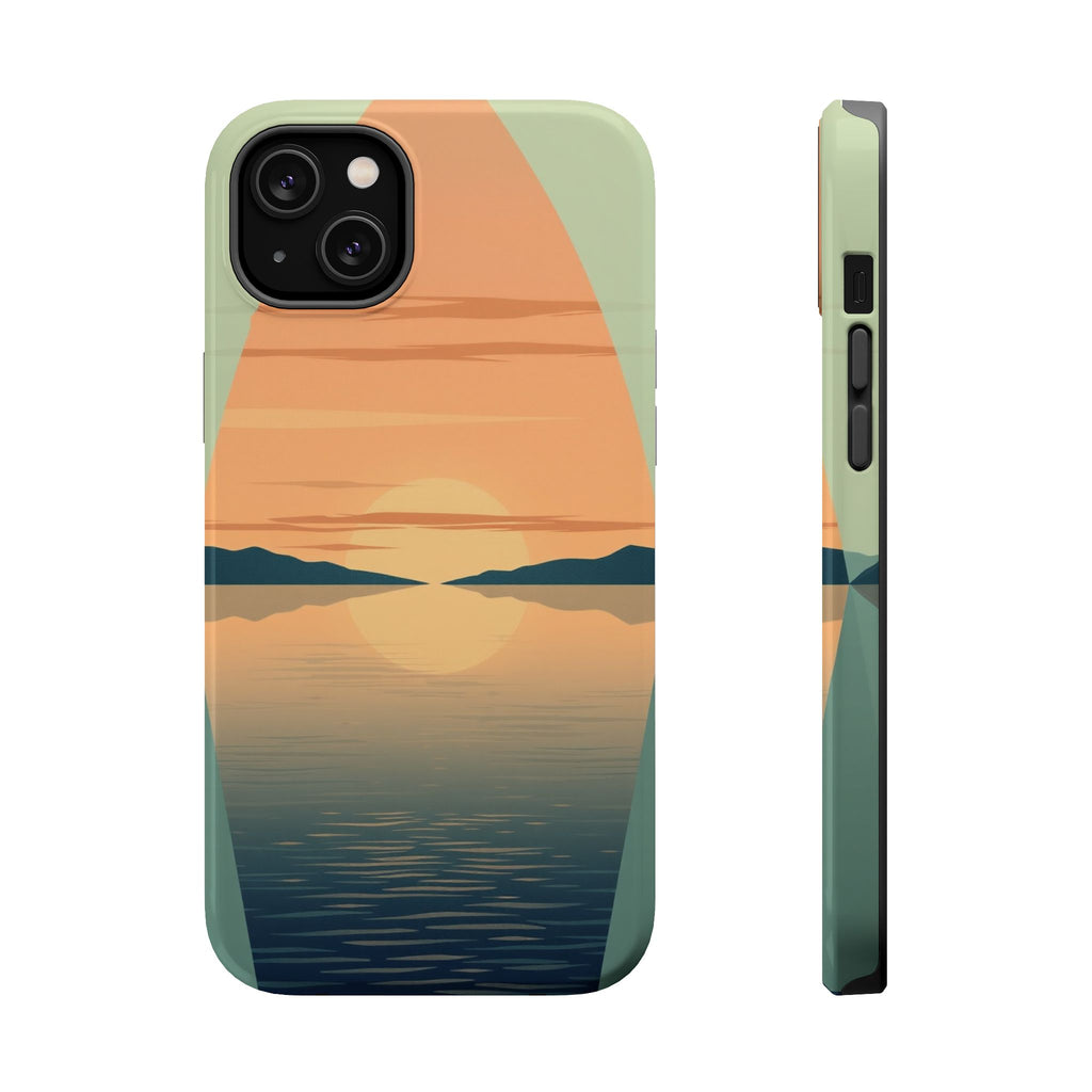iPhone Sage And Ivory Lake at Twilight Slim Everyday Designer Case · iPhone Case