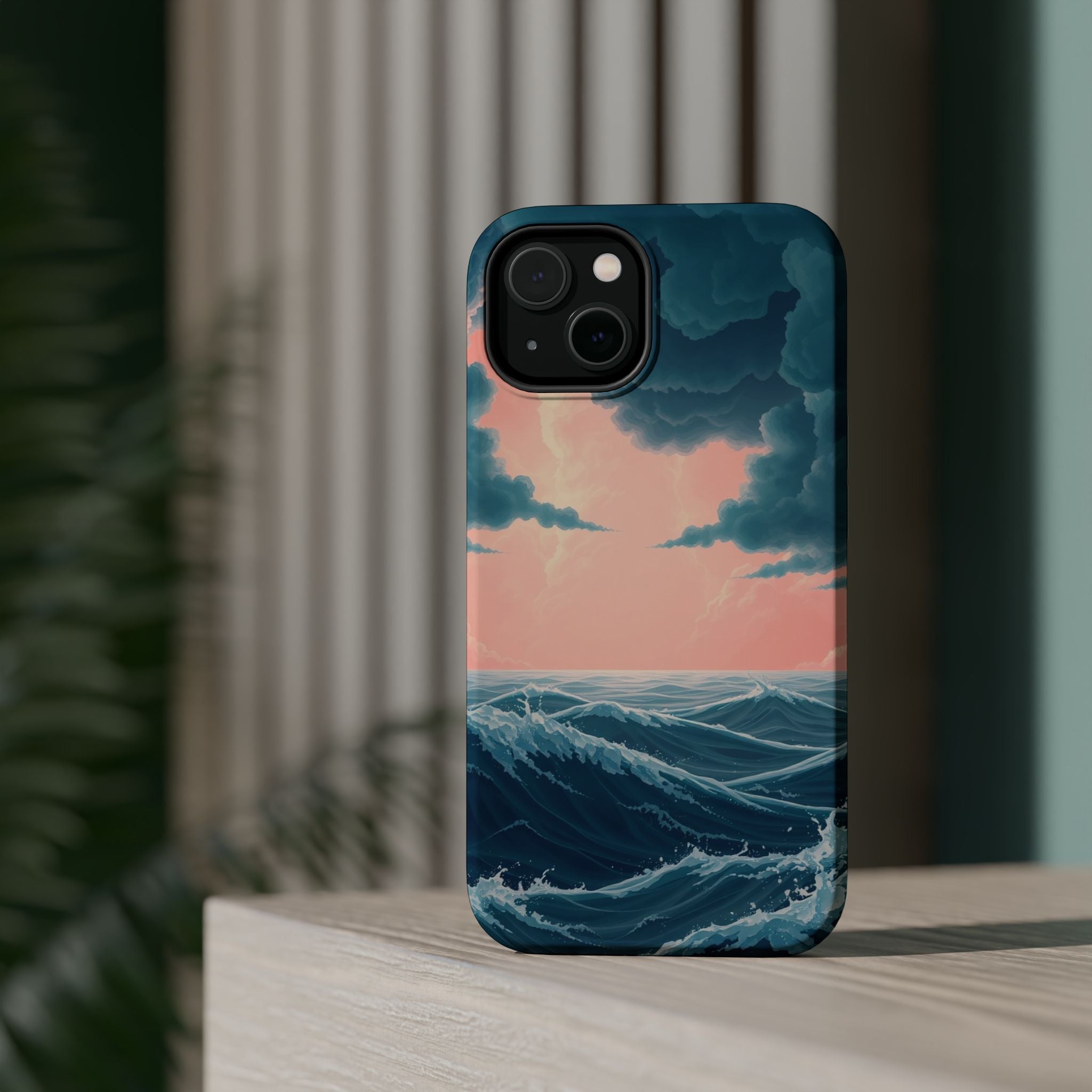 iPhone Storm at Sea 3D Digital Slim Everyday Designer Case · iPhone Case