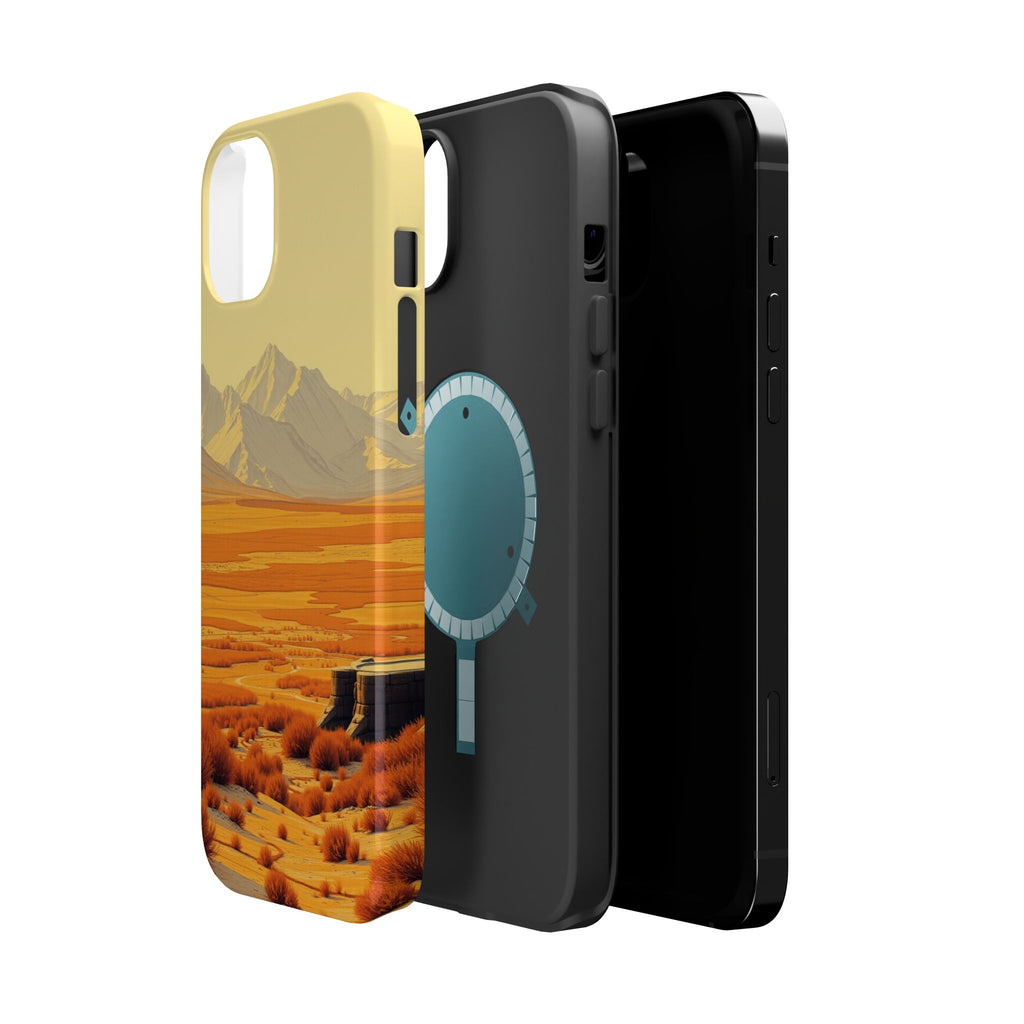 iPhone Mustard And Rust Tundra Expanse Slim Everyday Designer Case · iPhone Case