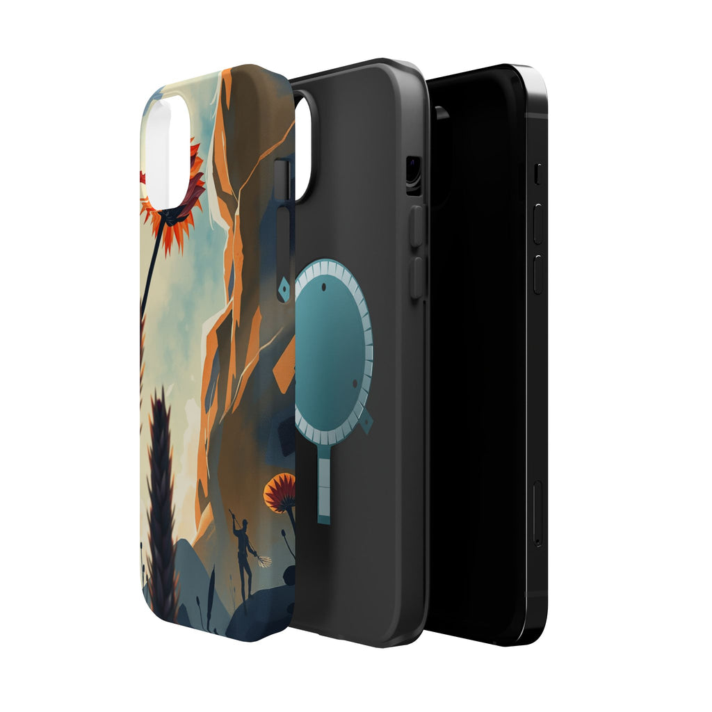 iPhone Bud Burst Vibrant Watercolor Artistic Everyday Cas Slim Snap Case · iPhon