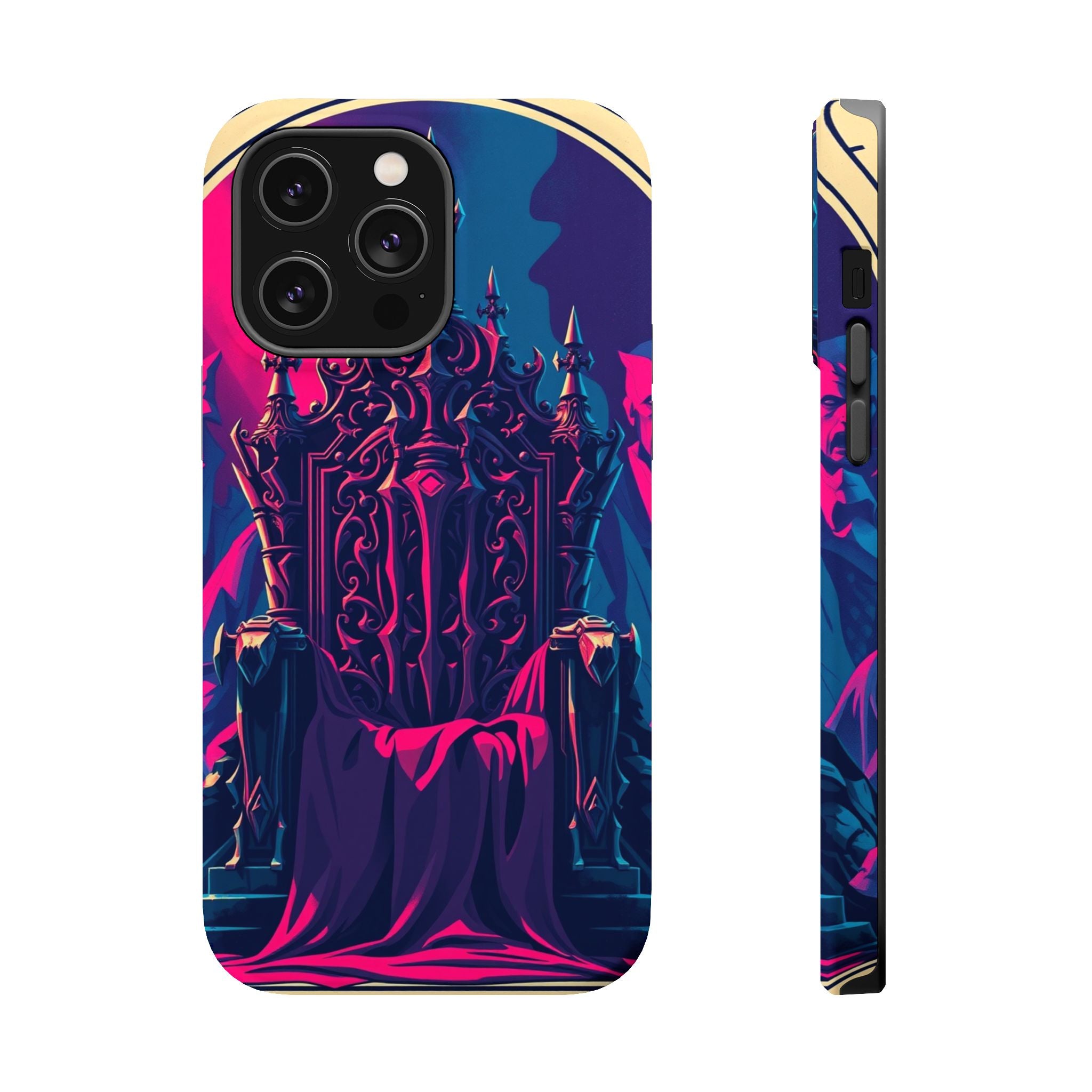 iPhone Lich King Throne Vintage Retro Poster Slim Everyday Designer Case · iPhon