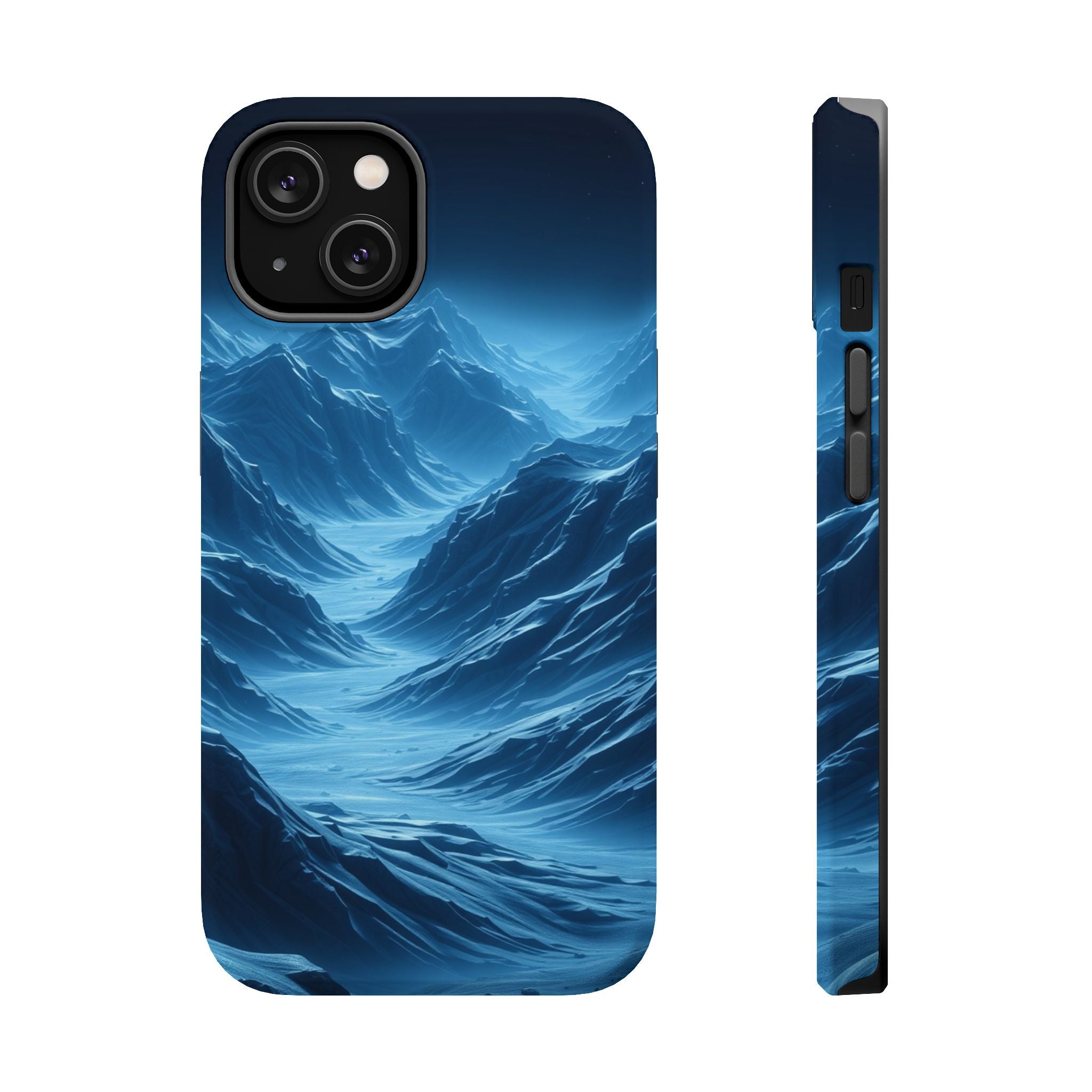 iPhone Midnight Blue And Silver Valley Floor Slim iPhone Everyday · iPhone Case