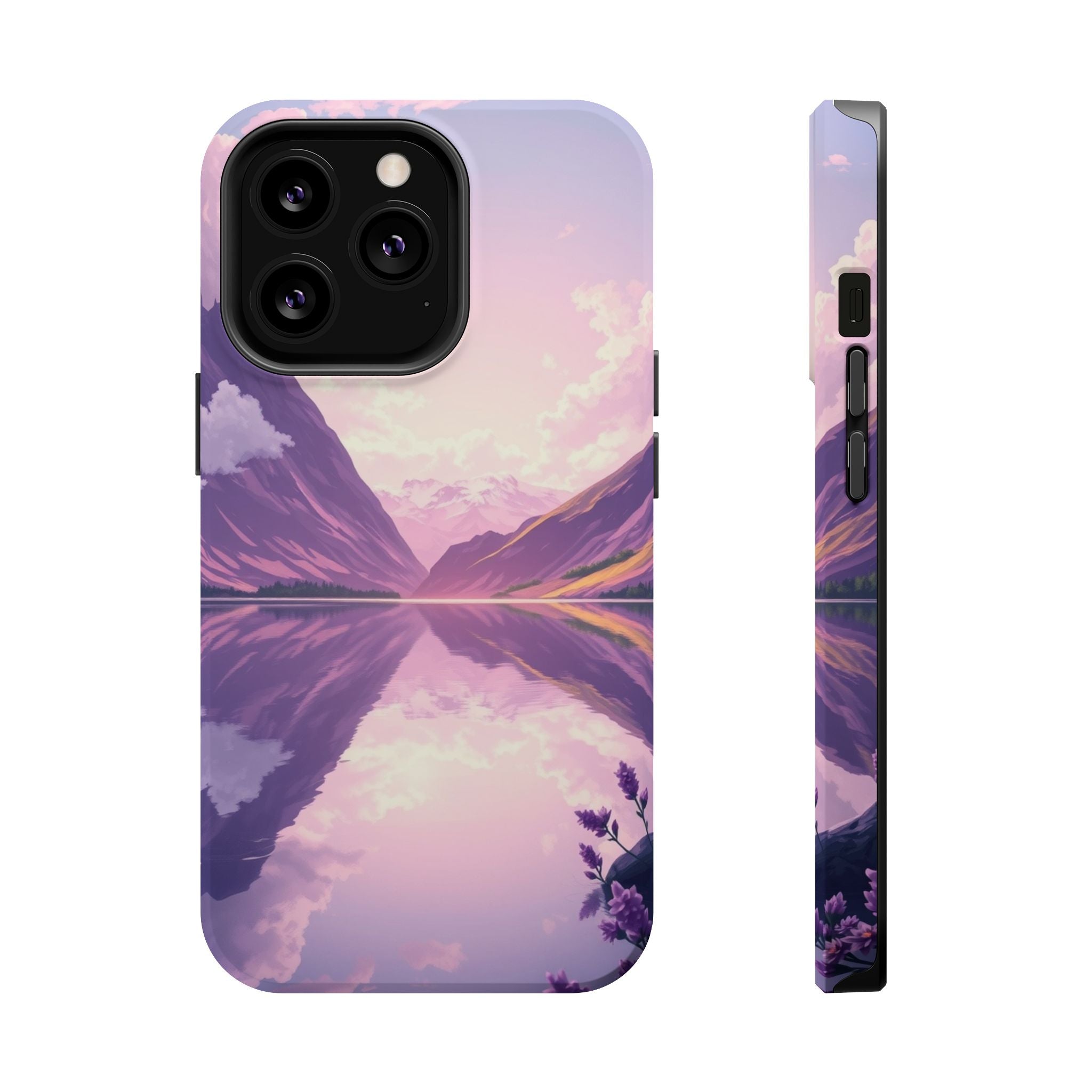 iPhone Lavender And Pearl Fjord Reflection Slim iPhone Everyday · iPhone Case