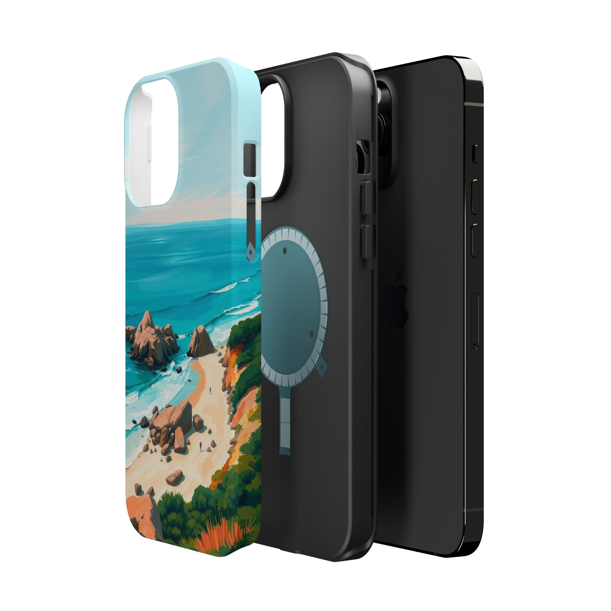 iPhone Pebble Beach Cinematic Art Bold Modern Everyday Snap Case · iPhone Case