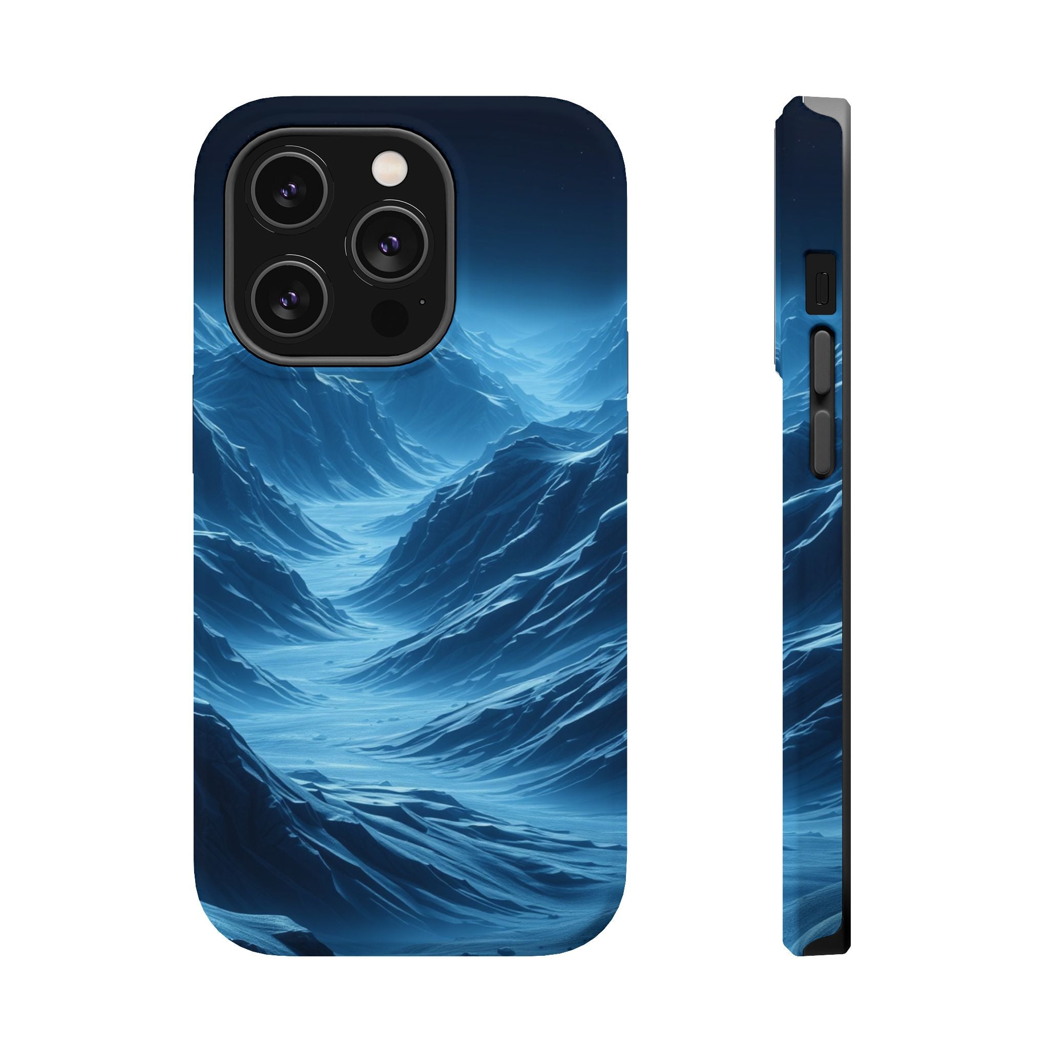 iPhone Midnight Blue And Silver Valley Floor Slim iPhone Everyday · iPhone Case