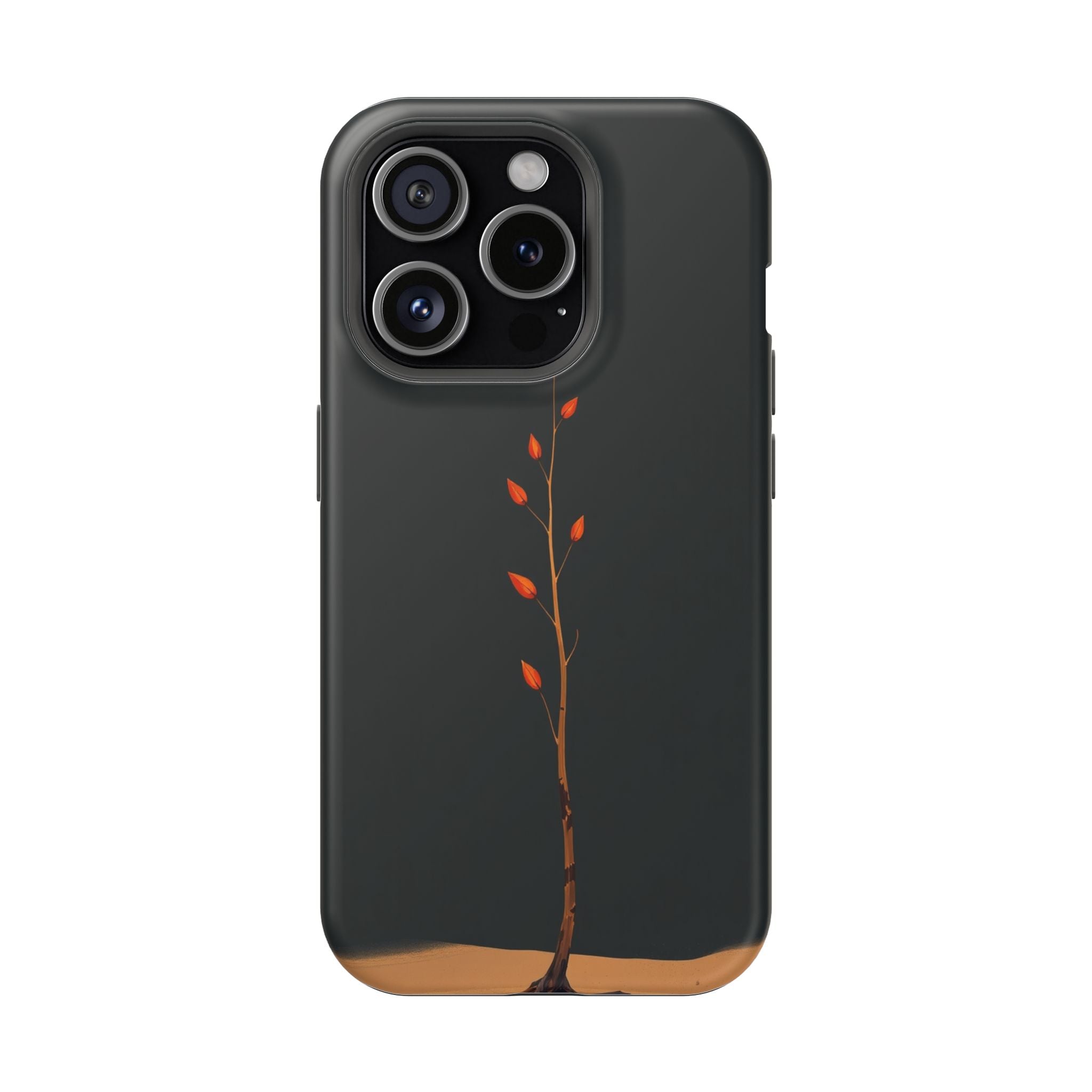 iPhone Burnt Orange And Sand Minimalist Stem Slim iPhone Everyday · iPhone Case