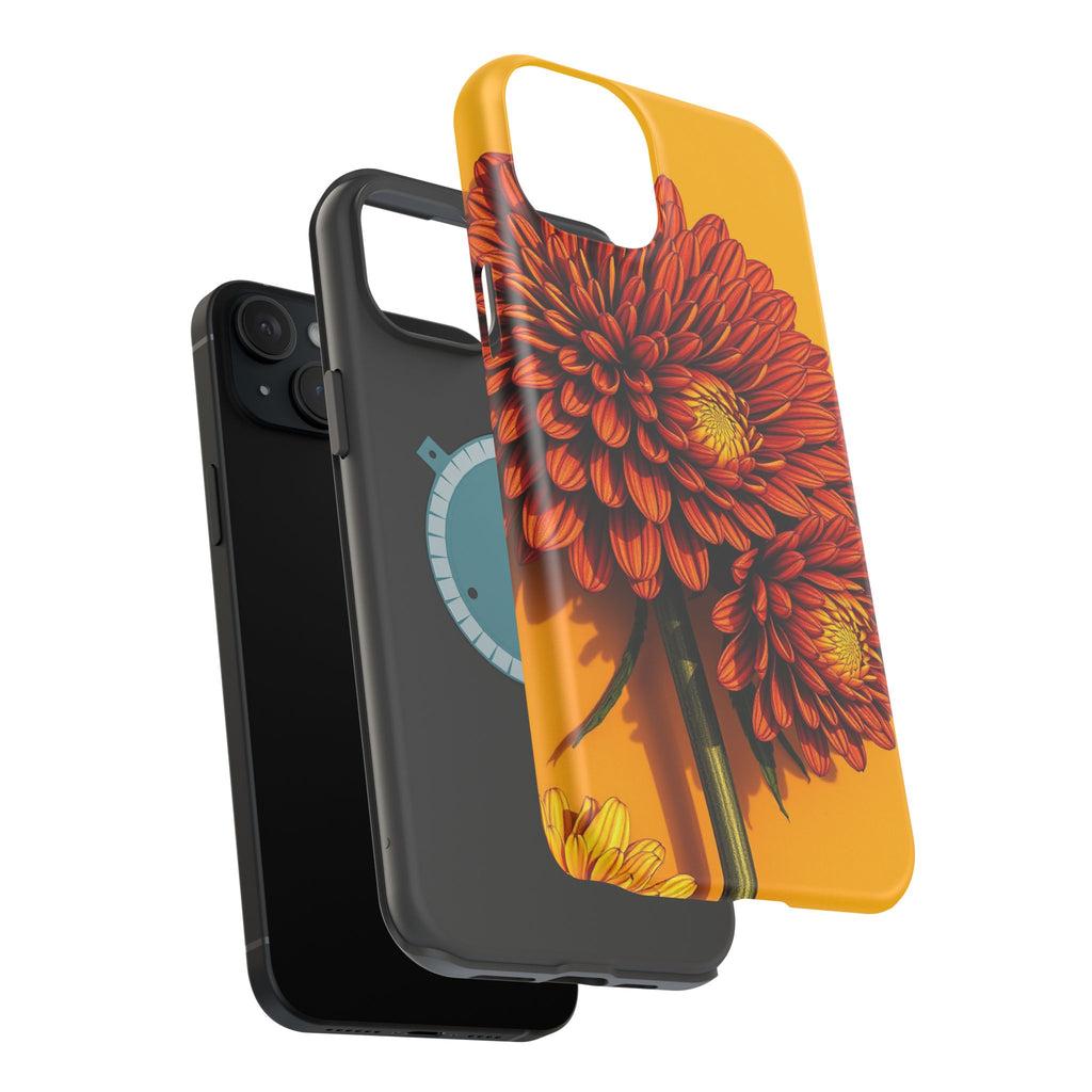 iPhone Mustard And Rust Ranunculus Stack Slim Everyday iPhone 14 · iPhone Case