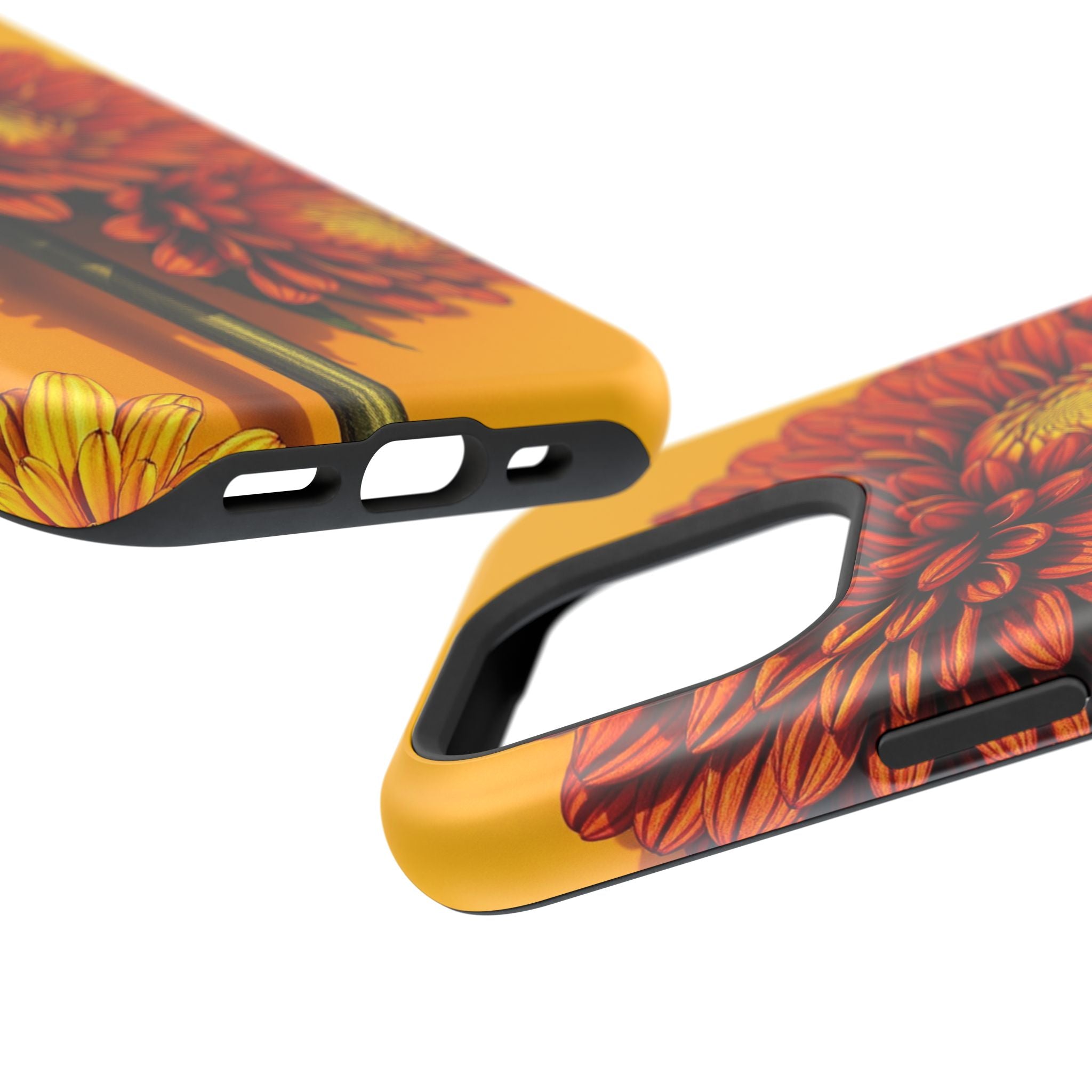 iPhone Mustard And Rust Ranunculus Stack Slim Everyday iPhone 14 · iPhone Case