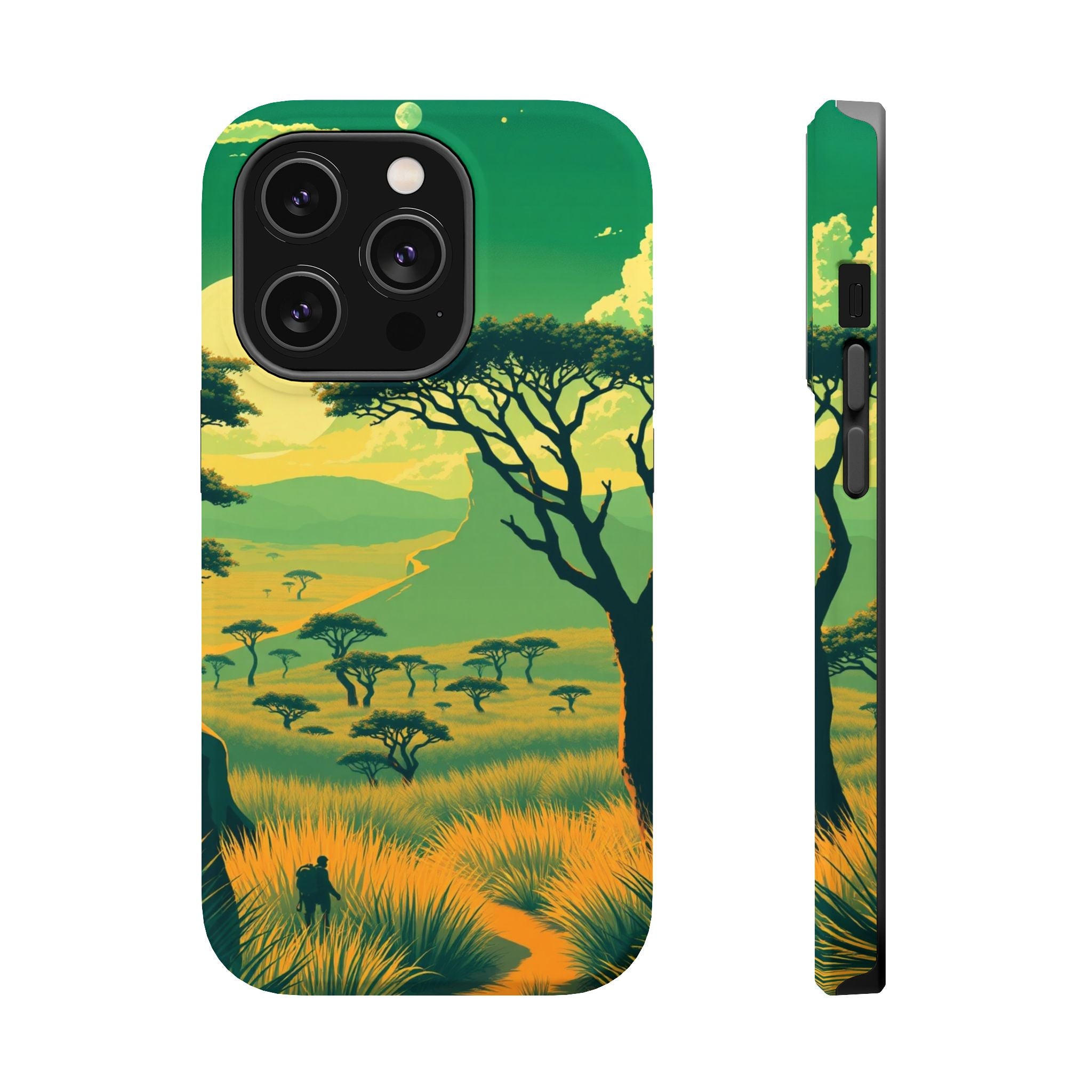 iPhone Savanna Horizon Pixel Art -Bit Slim Everyday Designer Case · iPhone Case