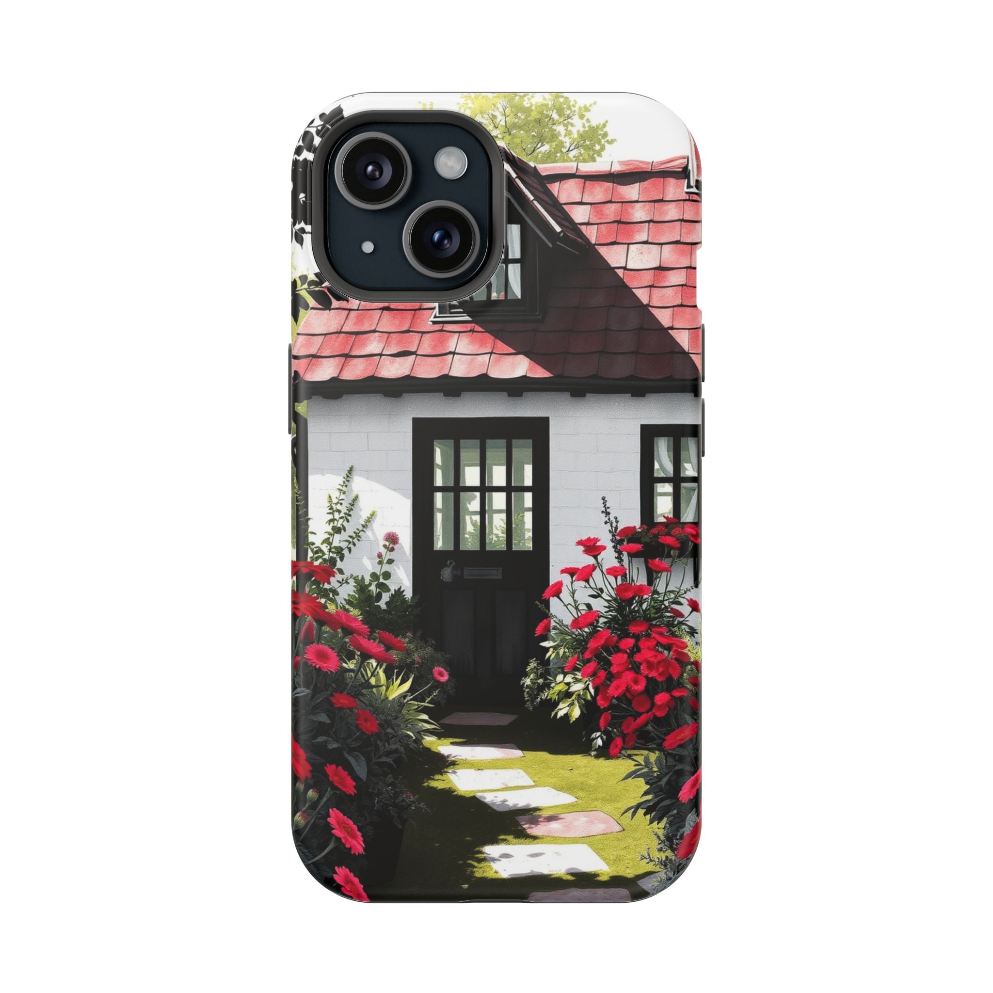 iPhone Cottage Garden Vibrant Watercolor Slim Snap Case · iPhone Case