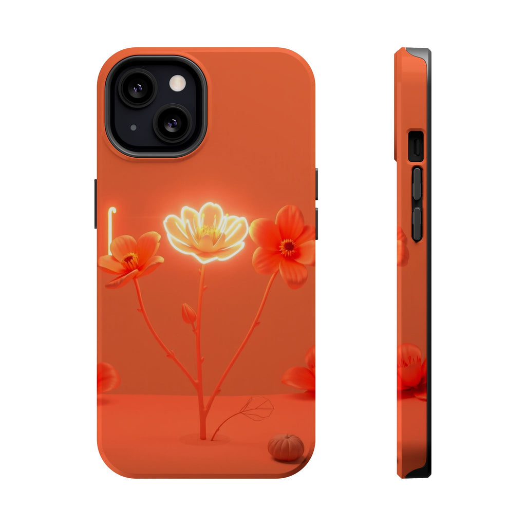 iPhone Neon Floral Enchanted Art Bold Modern Everyday Snap Case · iPhone Case