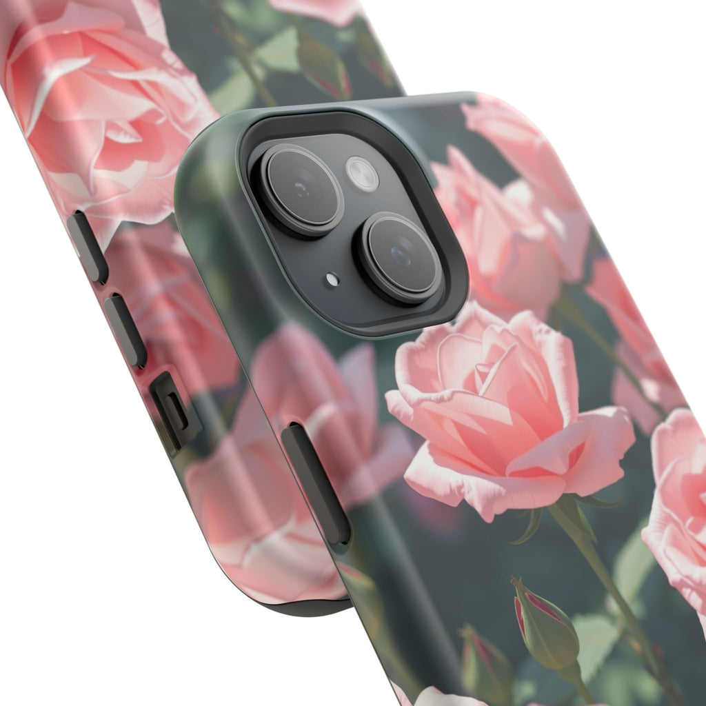 iPhone Mint And Blush Rose Garden Bold Modern Everyday Snap Case · iPhone Case