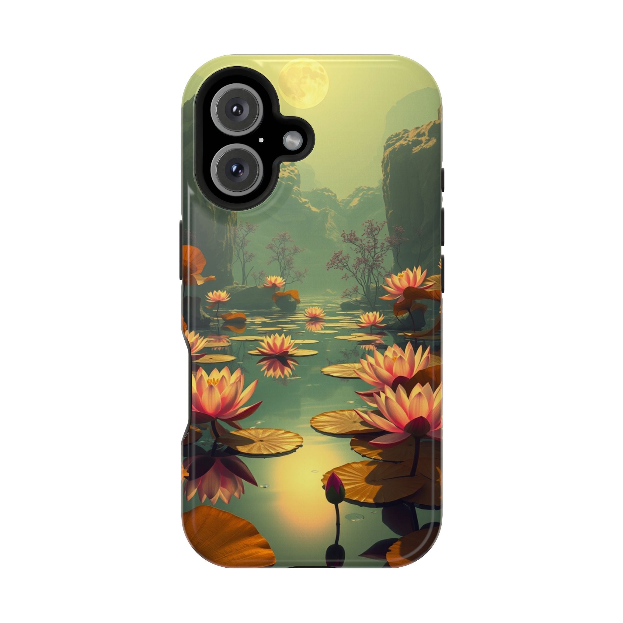 iPhone Lotus Pond Dreamy Design Slim Everyday Designer Case · iPhone Case