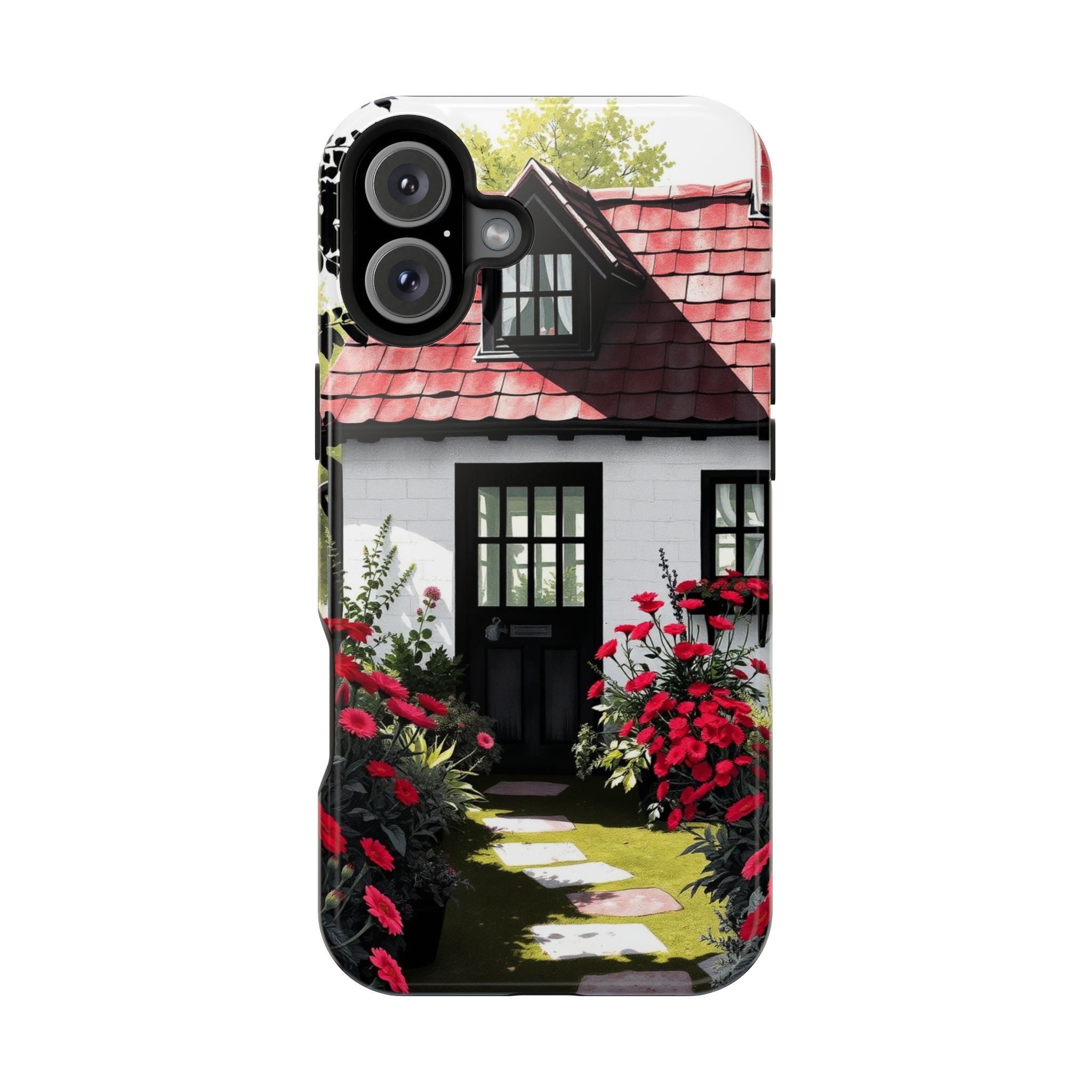 iPhone Cottage Garden Vibrant Watercolor Slim Snap Case · iPhone Case