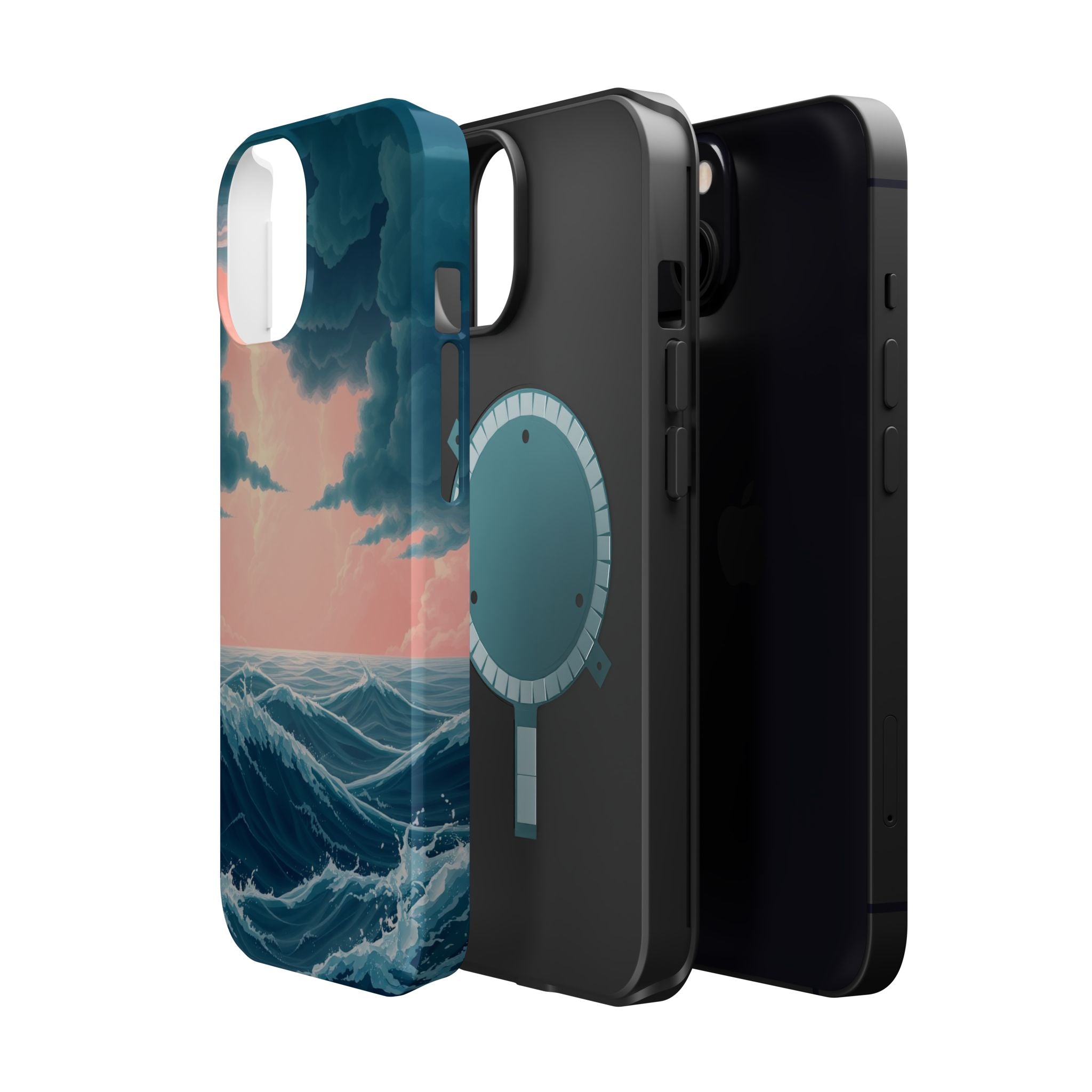 iPhone Storm at Sea 3D Digital Slim Everyday Designer Case · iPhone Case