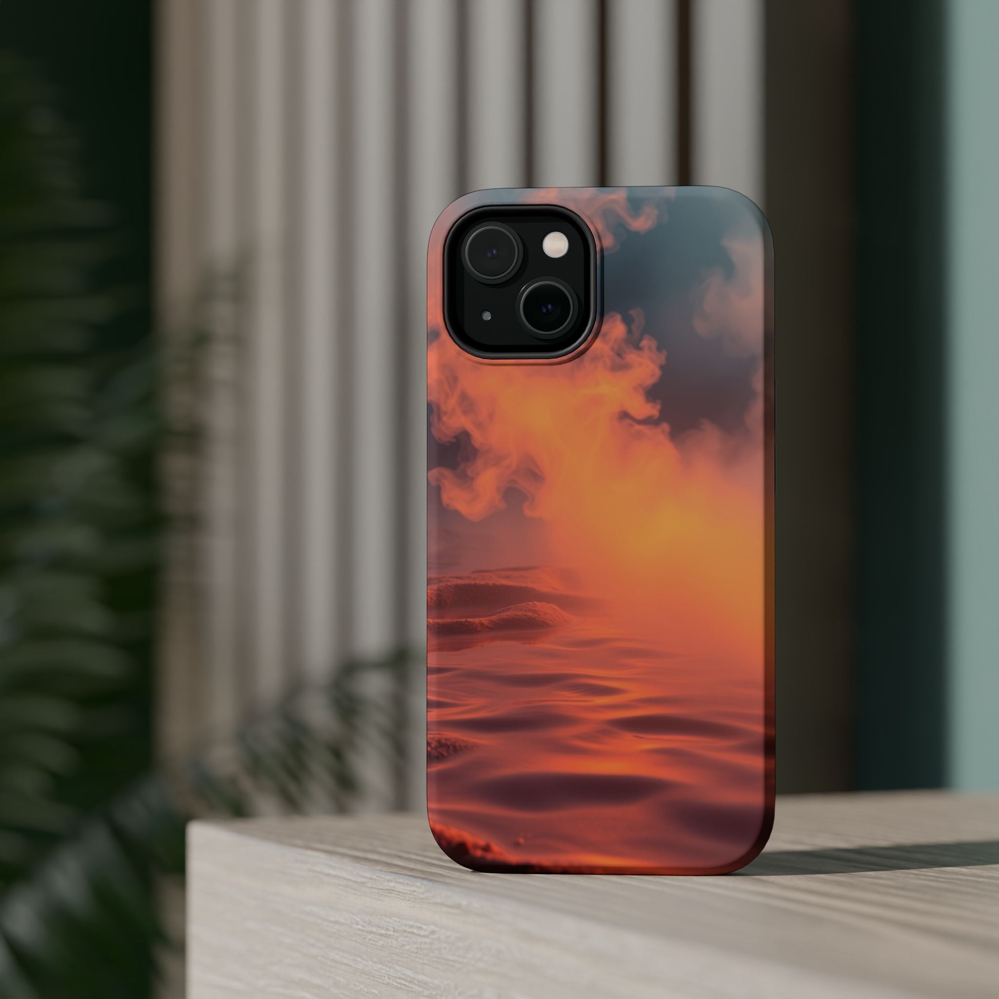 iPhone Burnt Orange And Sand Hot Spring Steam Slim iPhone Everyday · iPhone Case