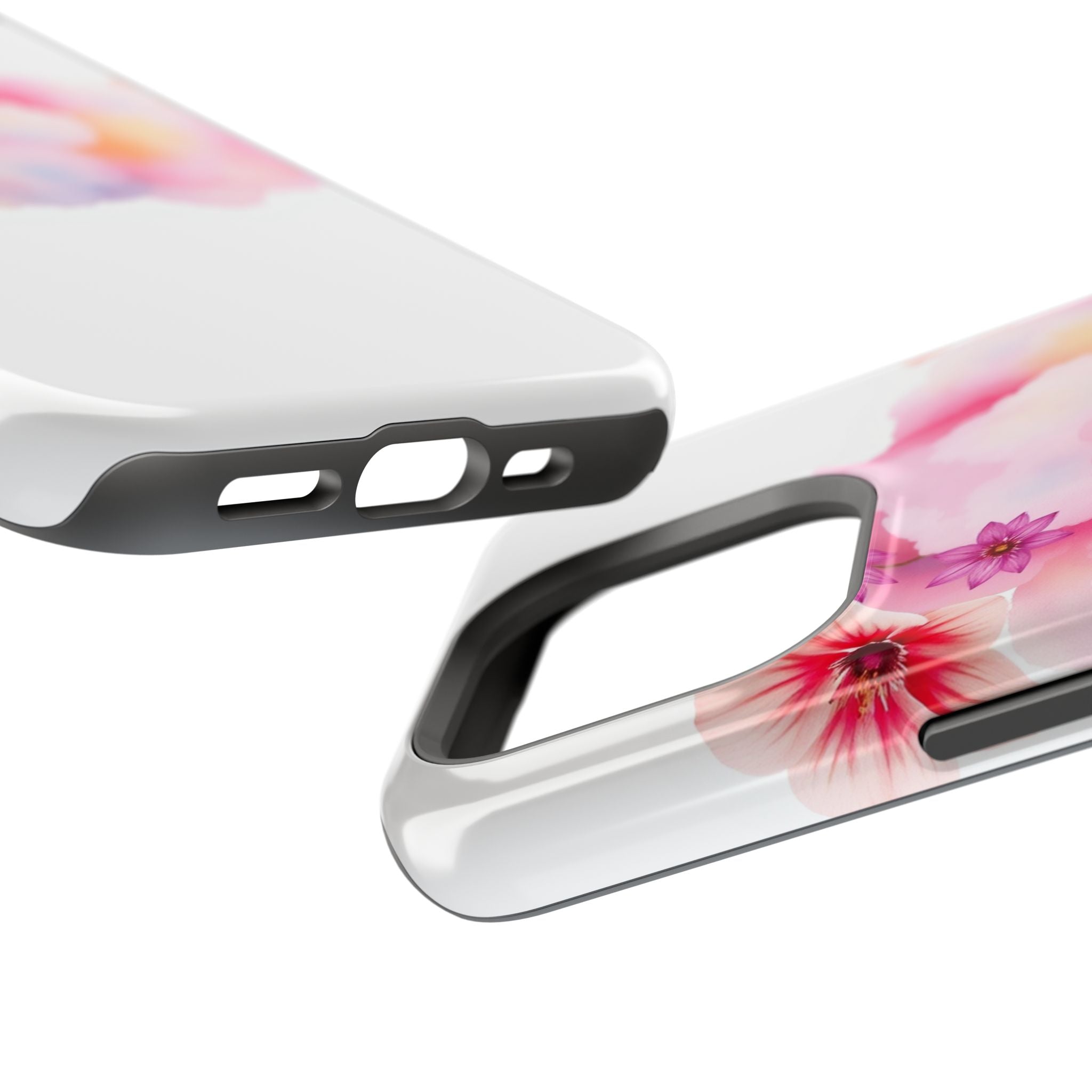 iPhone Pastel Floral Cloud Vibrant Watercolor Carry Case Slim Snap Case · iPhone