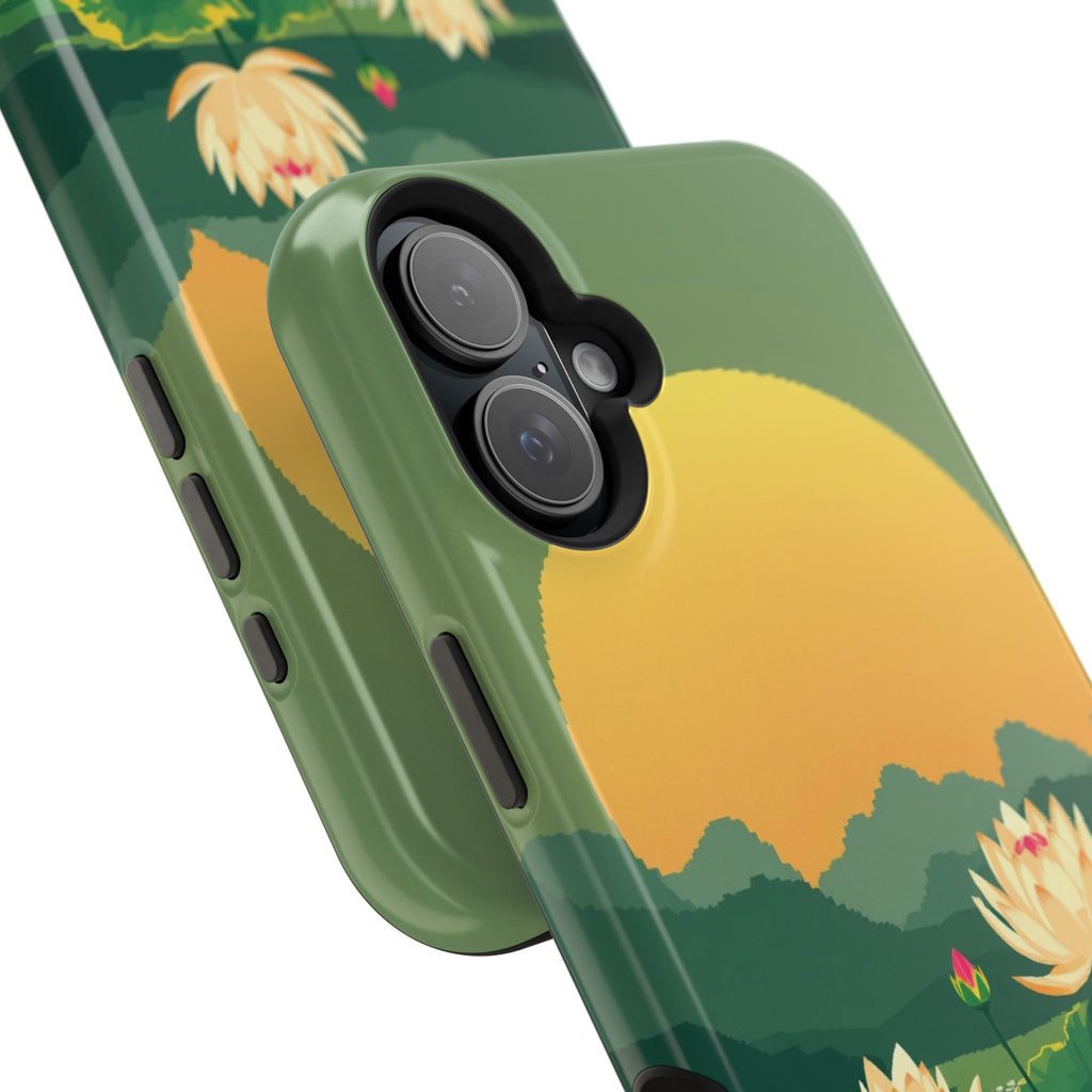 iPhone Lotus Pond Enchanted Art Slim Everyday Designer Case · iPhone Case