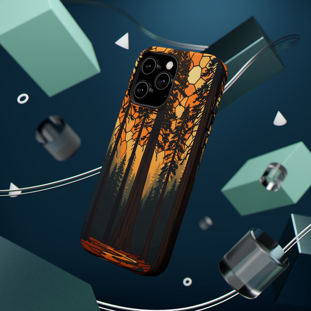 iPhone Burnt Orange And Sand Redwood Forest Soft iPhone 11 Finish · iPhone Case