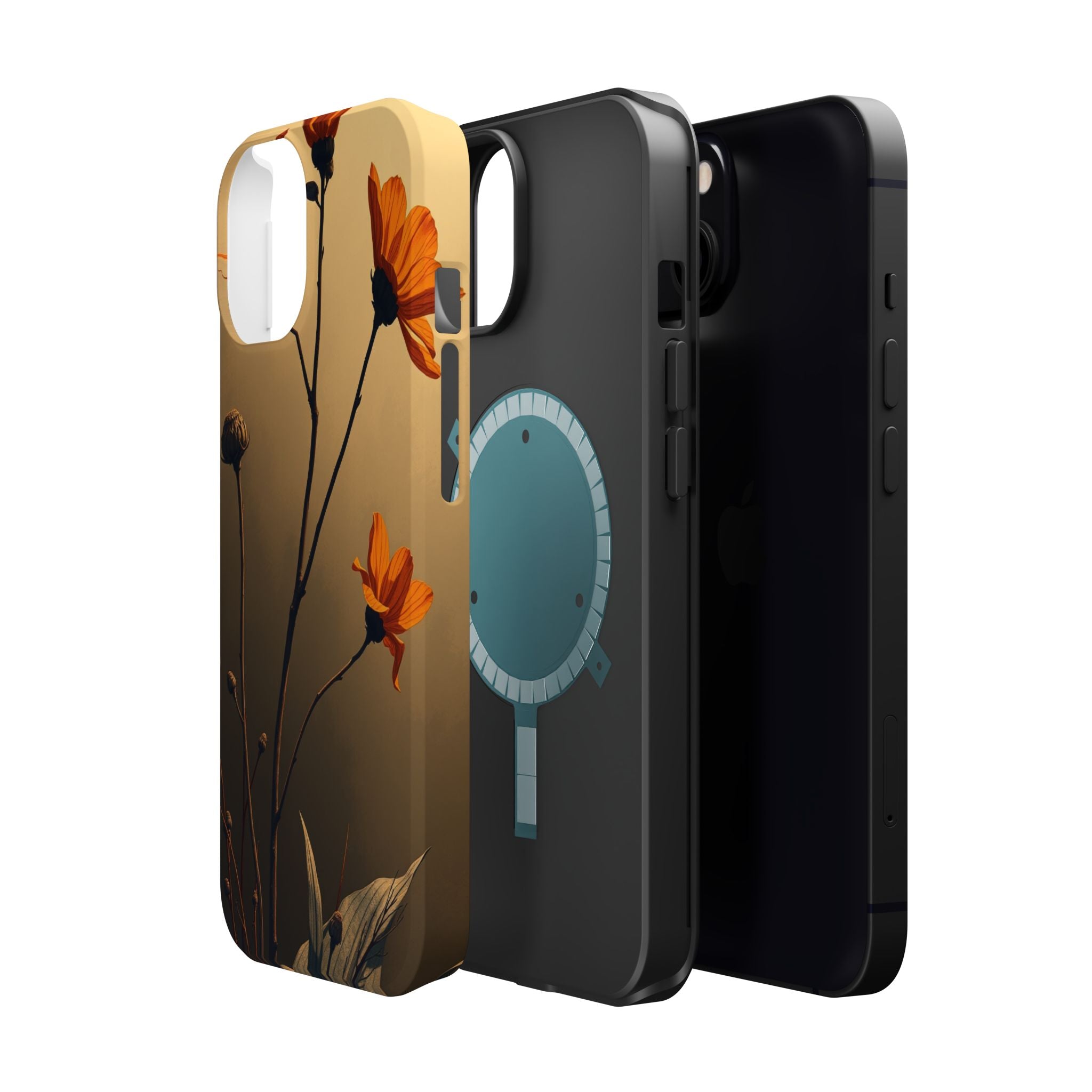 iPhone Burnt Orange And Sand Botanical Illustration Gal Slim Snap Case · iPhone
