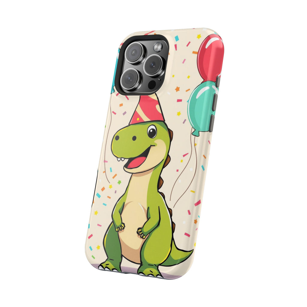 iPhone Dino with Party Hat Kids Fun Phone Case Gift Slim Snap Case · iPhone Case