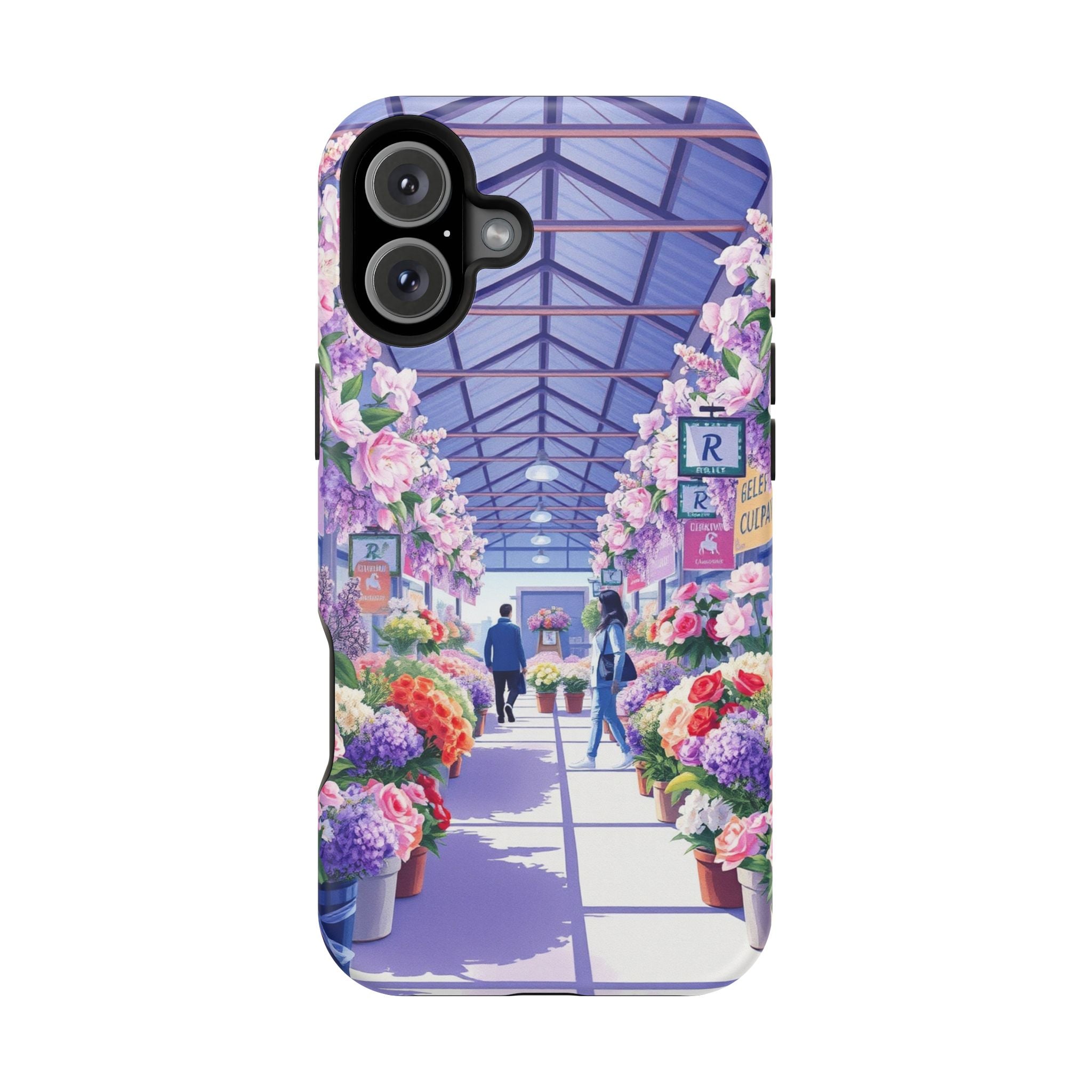 iPhone Flower Market Cinematic Art Clean Minimal Snap Cas Slim Snap Case · iPhon