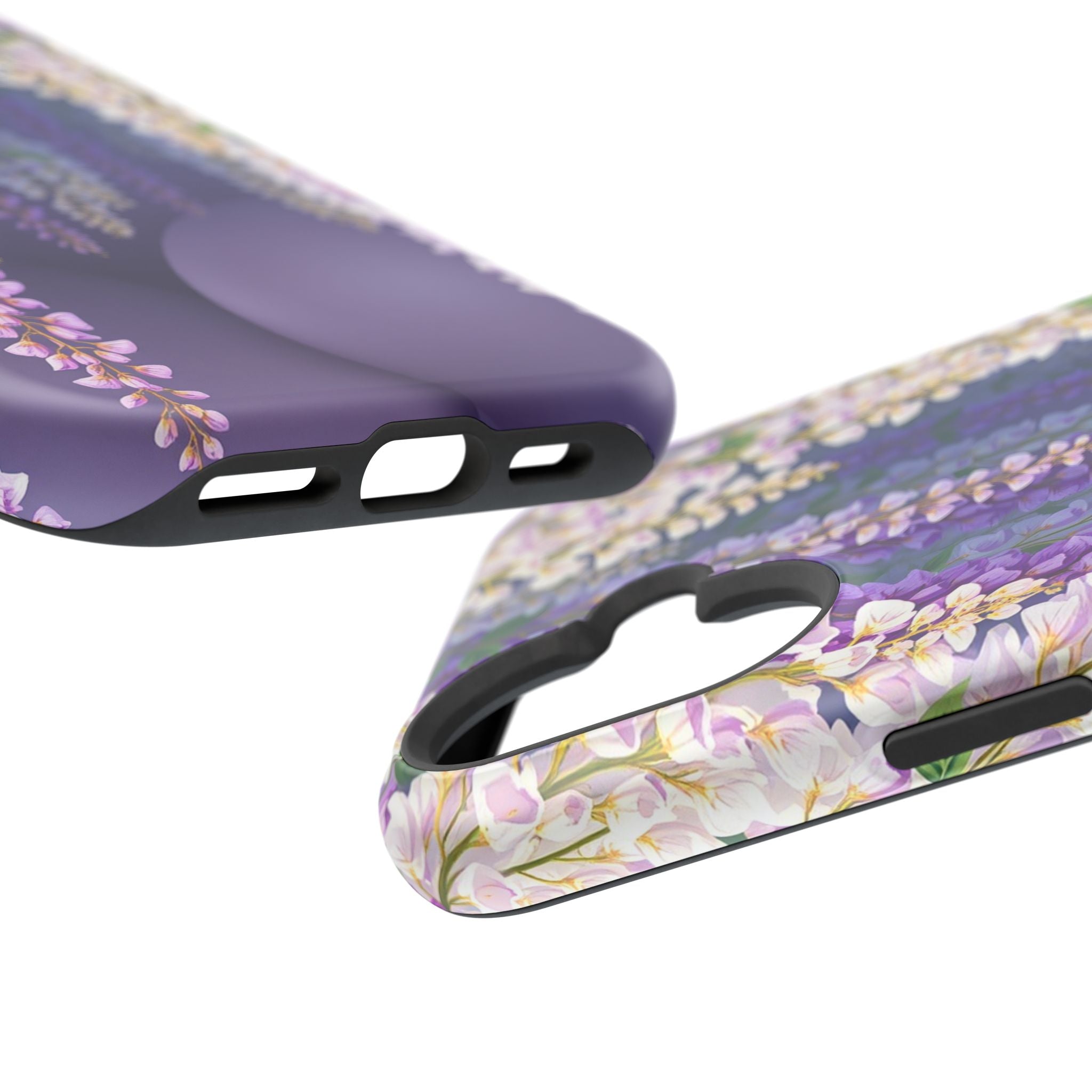 iPhone Mint And Blush Wisteria Cascade Slim Everyday Designer Case · iPhone Case